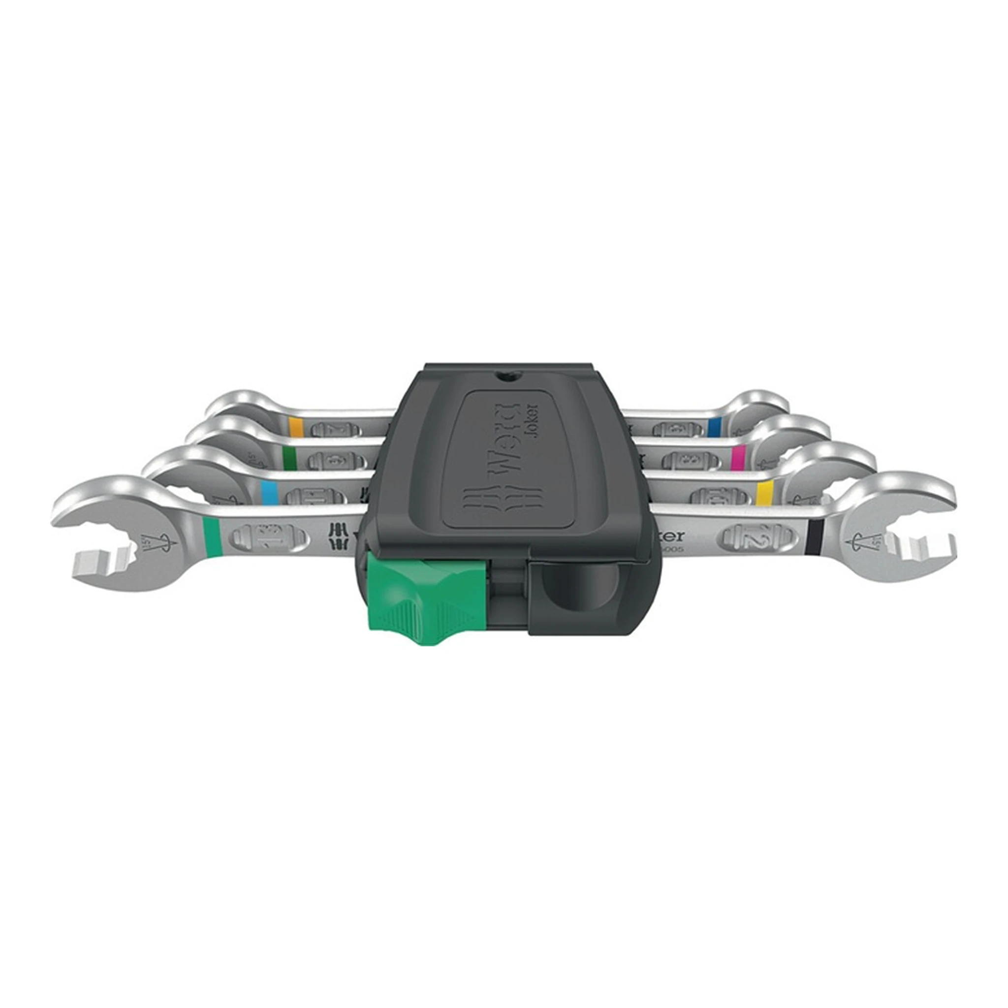 WERA | Doppelmaulschlüssel-Satz Joker 6005 4 Set 1 | 4-teilig SW6-13 mm legierter Werkzeugstahl