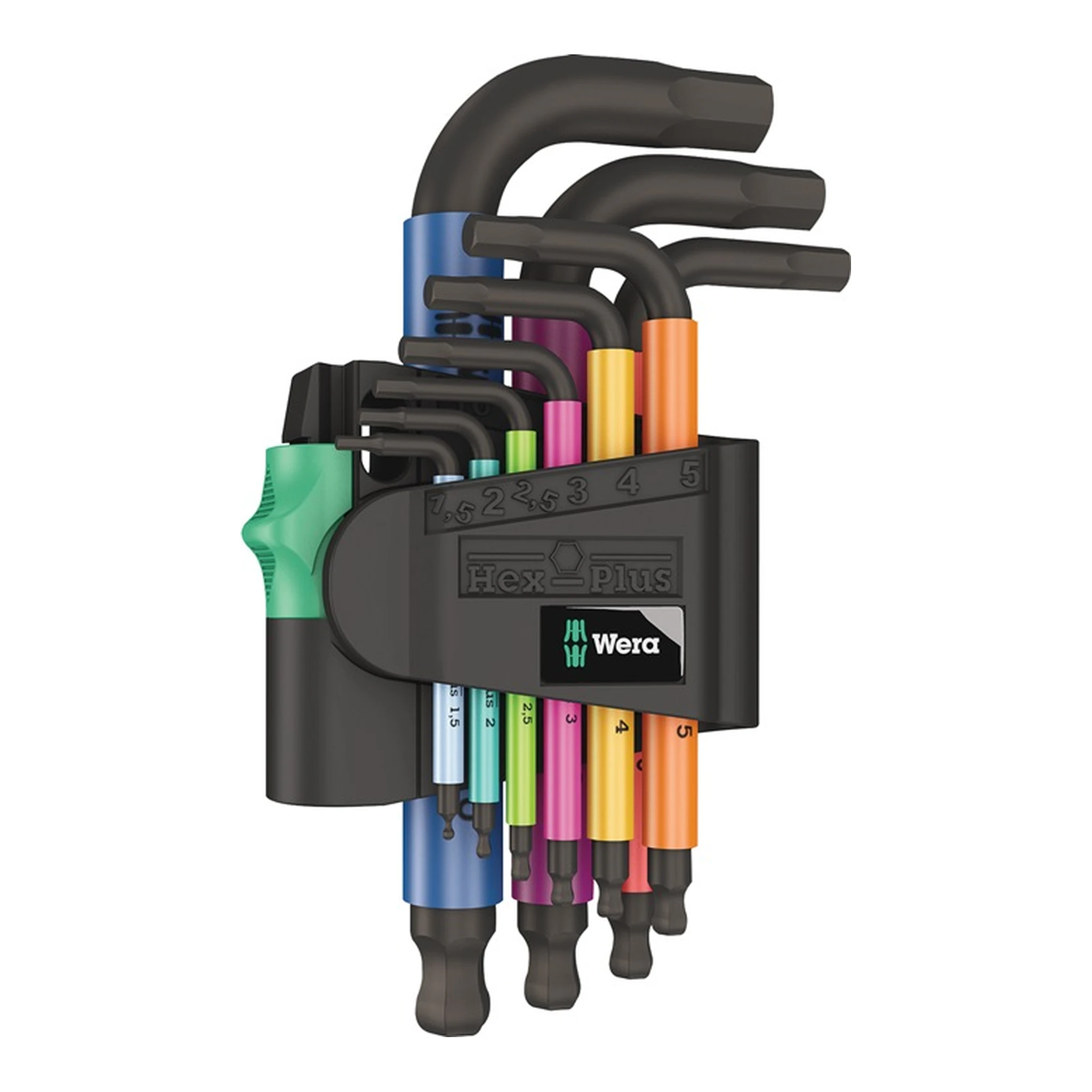 WERA | Winkelschraubendreher-Satz 950/9 | 9-teilig Kunststoffhalter SW 1,5 - 10 mm
