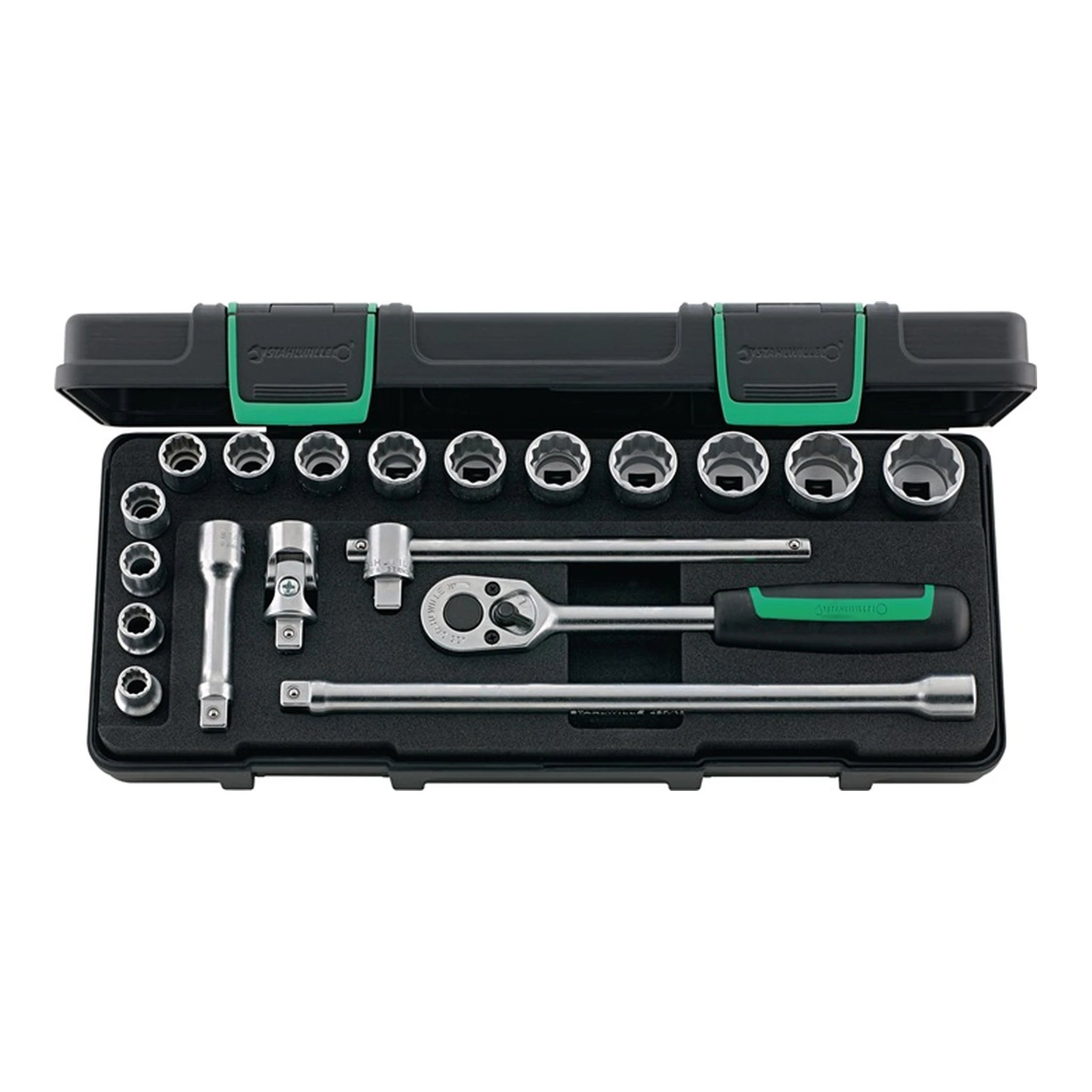 STAHLWILLE | Steckschlüssel-Satz 45/14/5i | 19-teilig 3/8 ″ Schlüsselweiten 8-22 mm