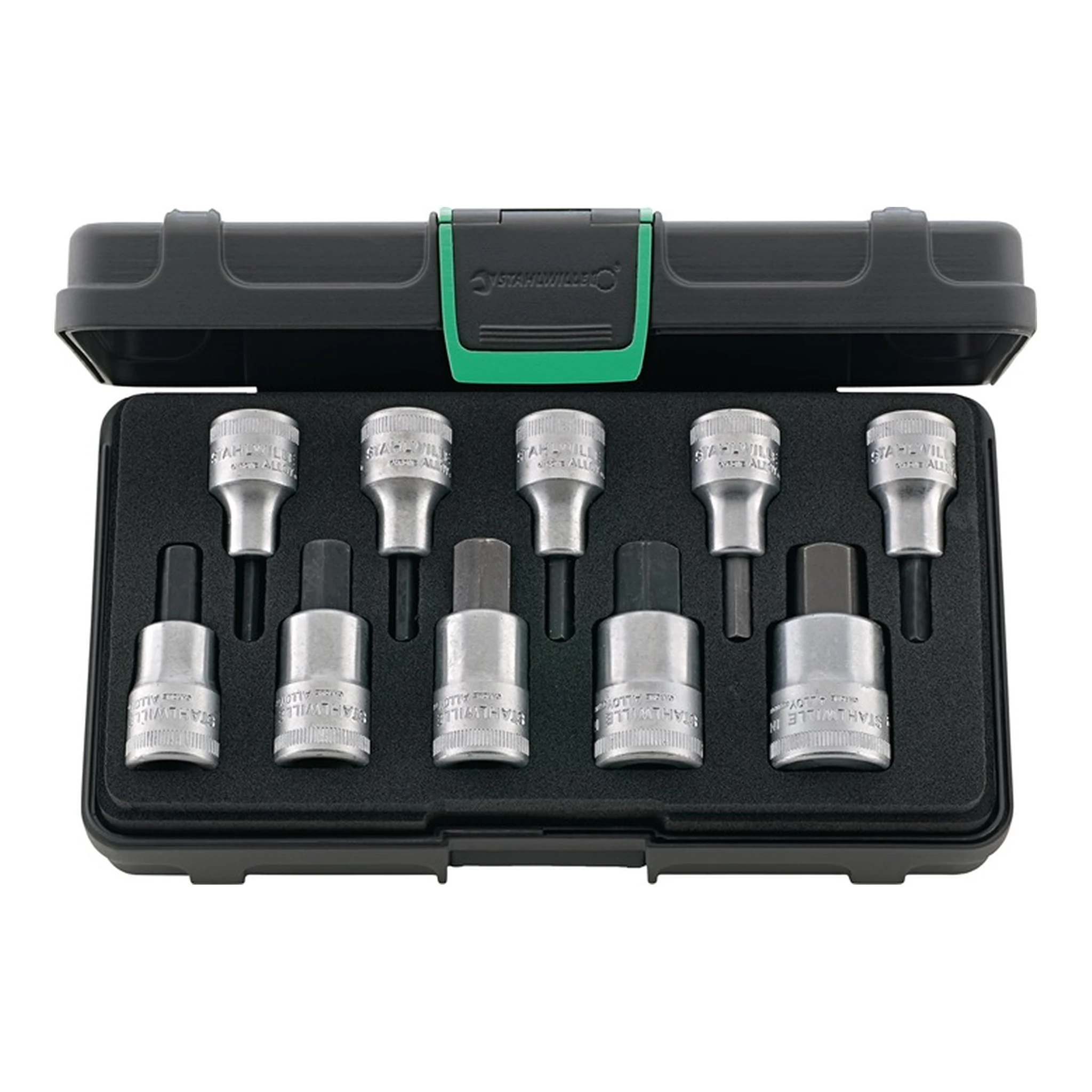 STAHLWILLE | Steckschlüssel-Satz 54/10 | 10-teilig 1/2 ″