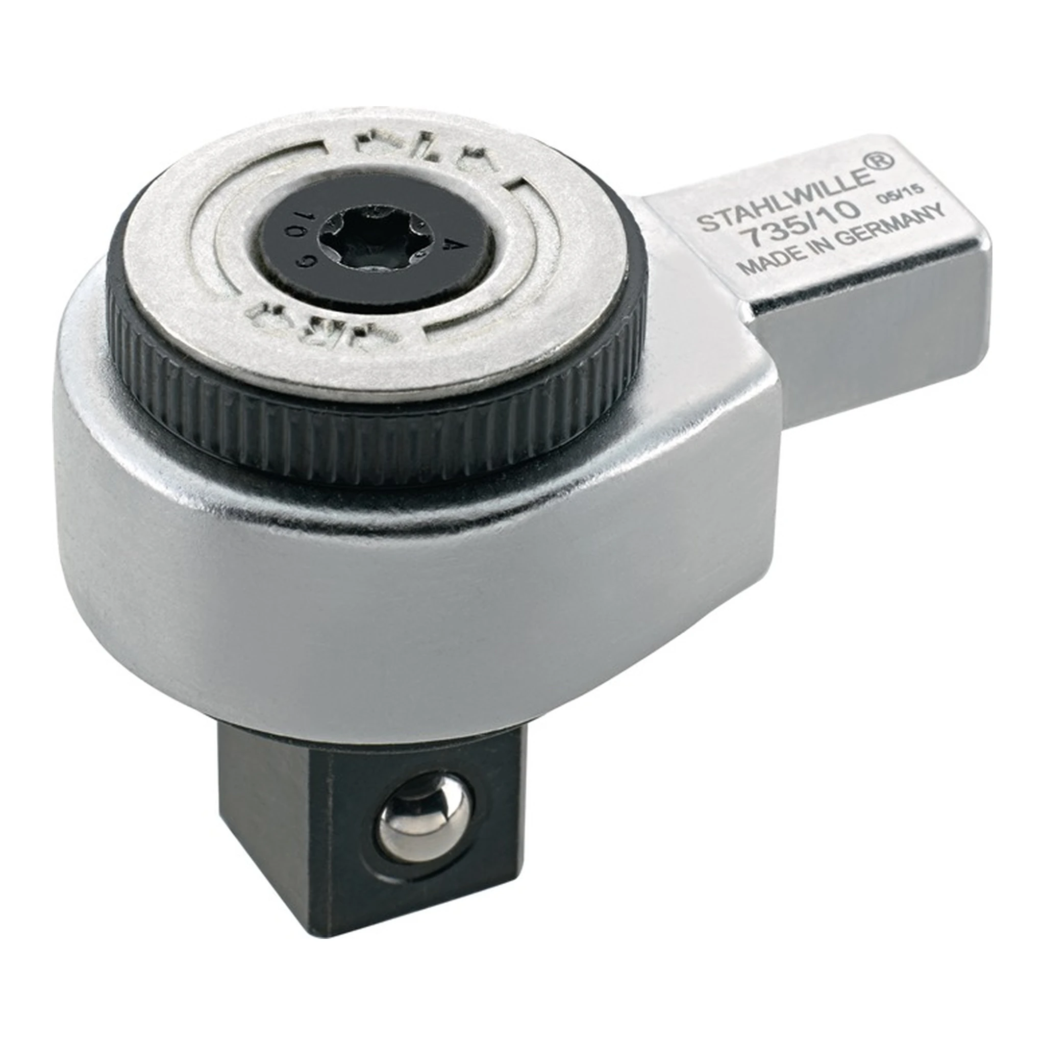 STAHLWILLE | Einsteckumschaltknarre 735/10 | 1/2 ″ 9 x 12 mm Chrom-Alloy-Stahl