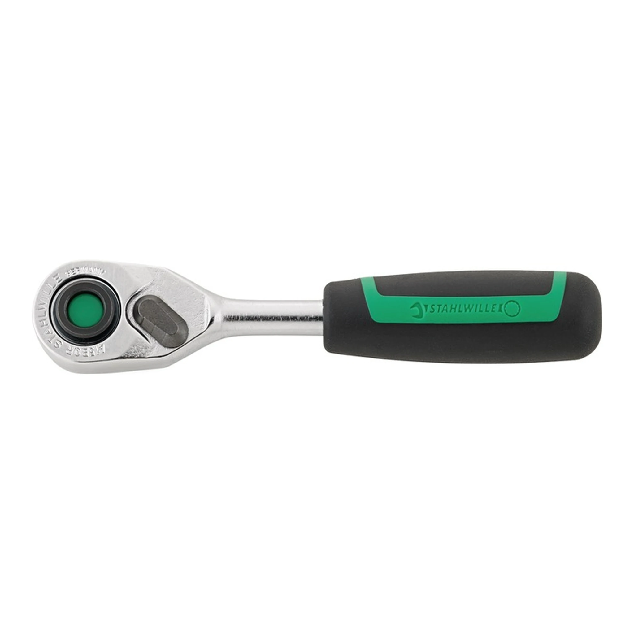 STAHLWILLE | Bit-/Hebelumschaltknarre 419 B QR | 1/4 ″ mit Ausdrückfunktion Länge 115 mm 80 Zähne