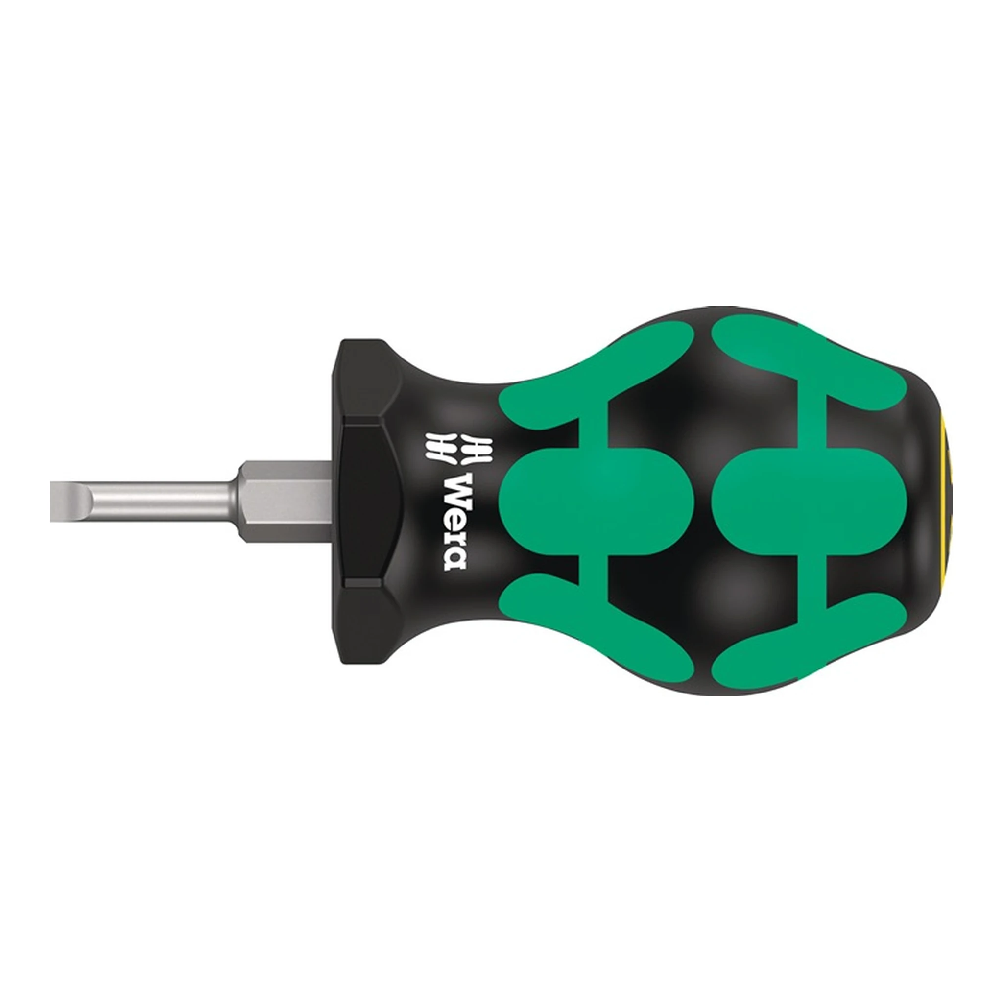 WERA | Schraubendreher 335 Stubby | Schneidenbreite 3,5 mm Klingenlänge 24,5 mm 2-Komponentengriff