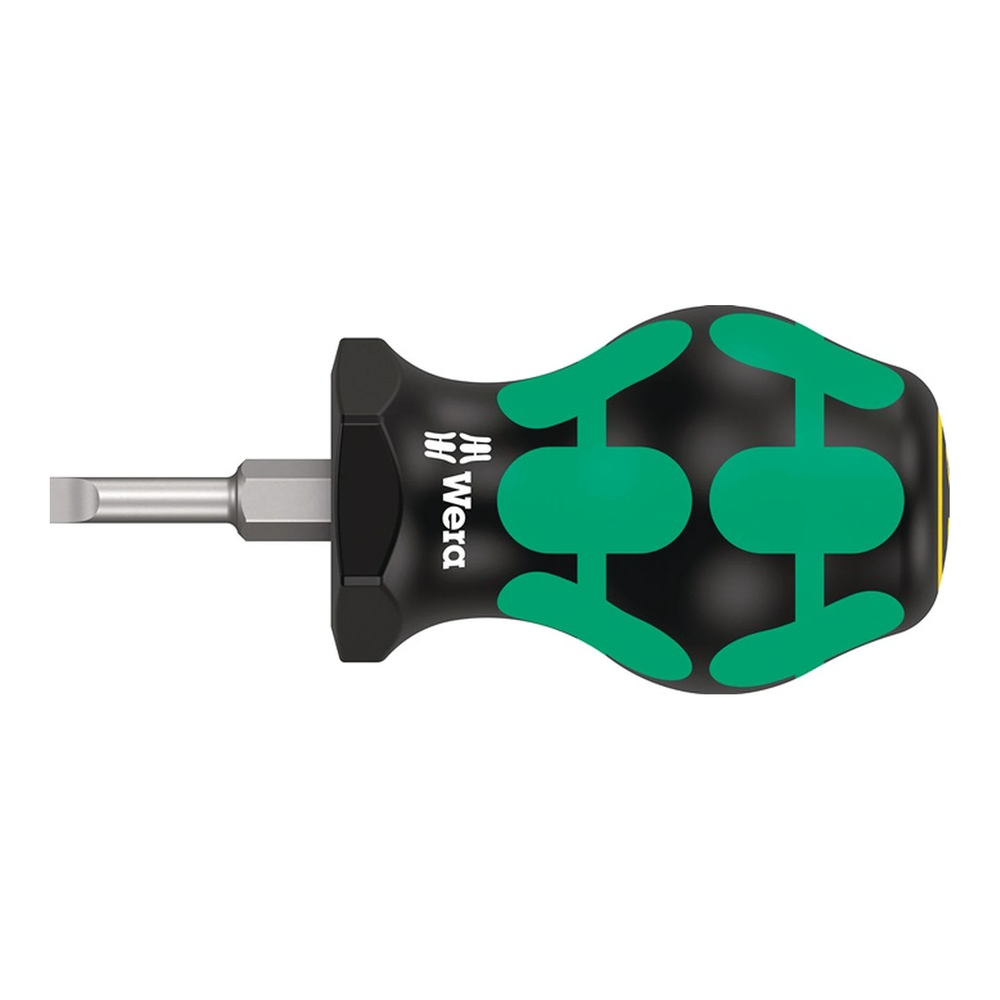 WERA | Schraubendreher 335 Stubby | Schneidenbreite 4 mm Klingenlänge 24,5 mm 2-Komponentengriff