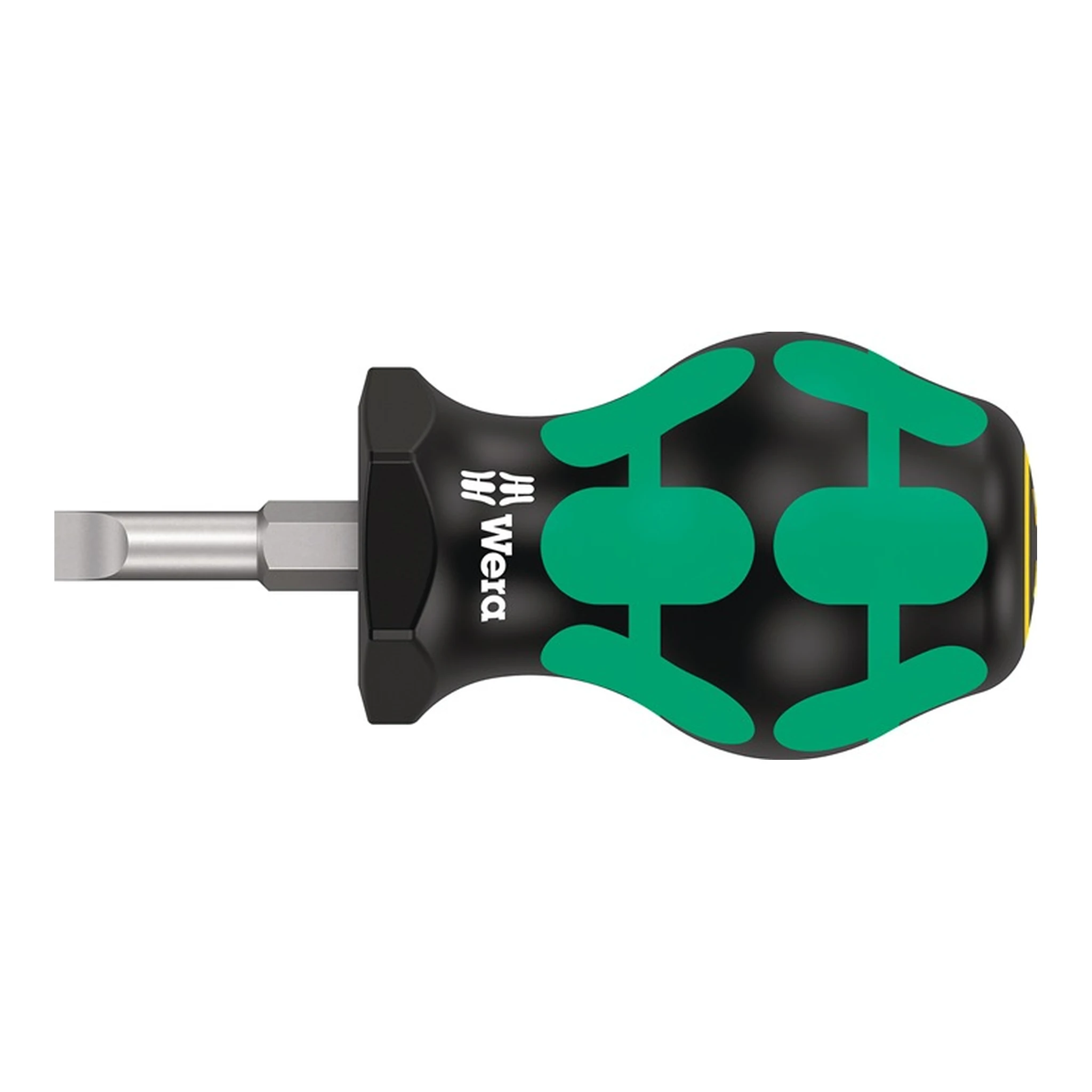 WERA | Schraubendreher 335 Stubby | Schneidenbreite 5,5 mm Klingenlänge 24,5 mm 2-Komponentengriff