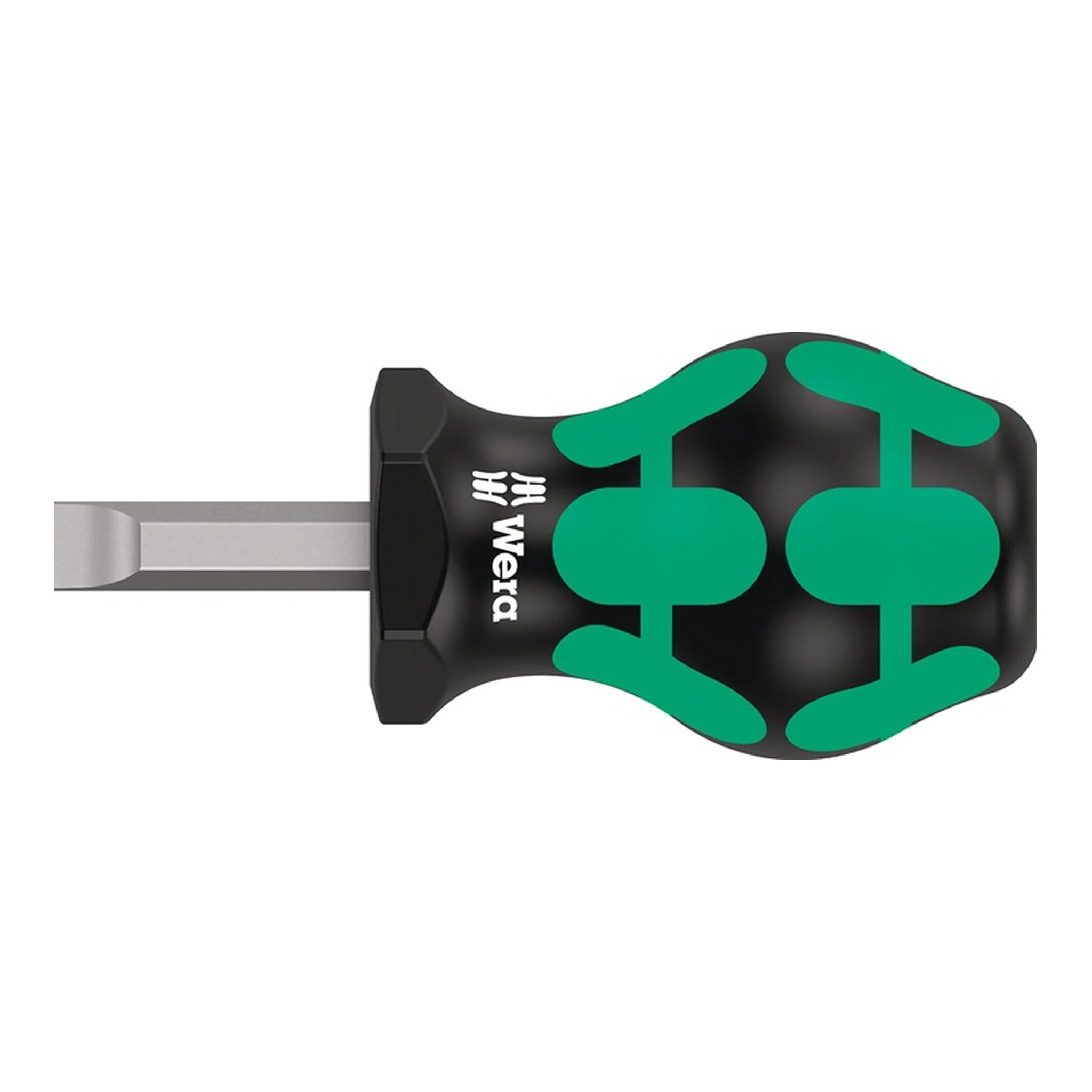 WERA | Schraubendreher 335 Stubby | Schneidenbreite 8 mm Klingenlänge 24,5 mm 2-Komponentengriff