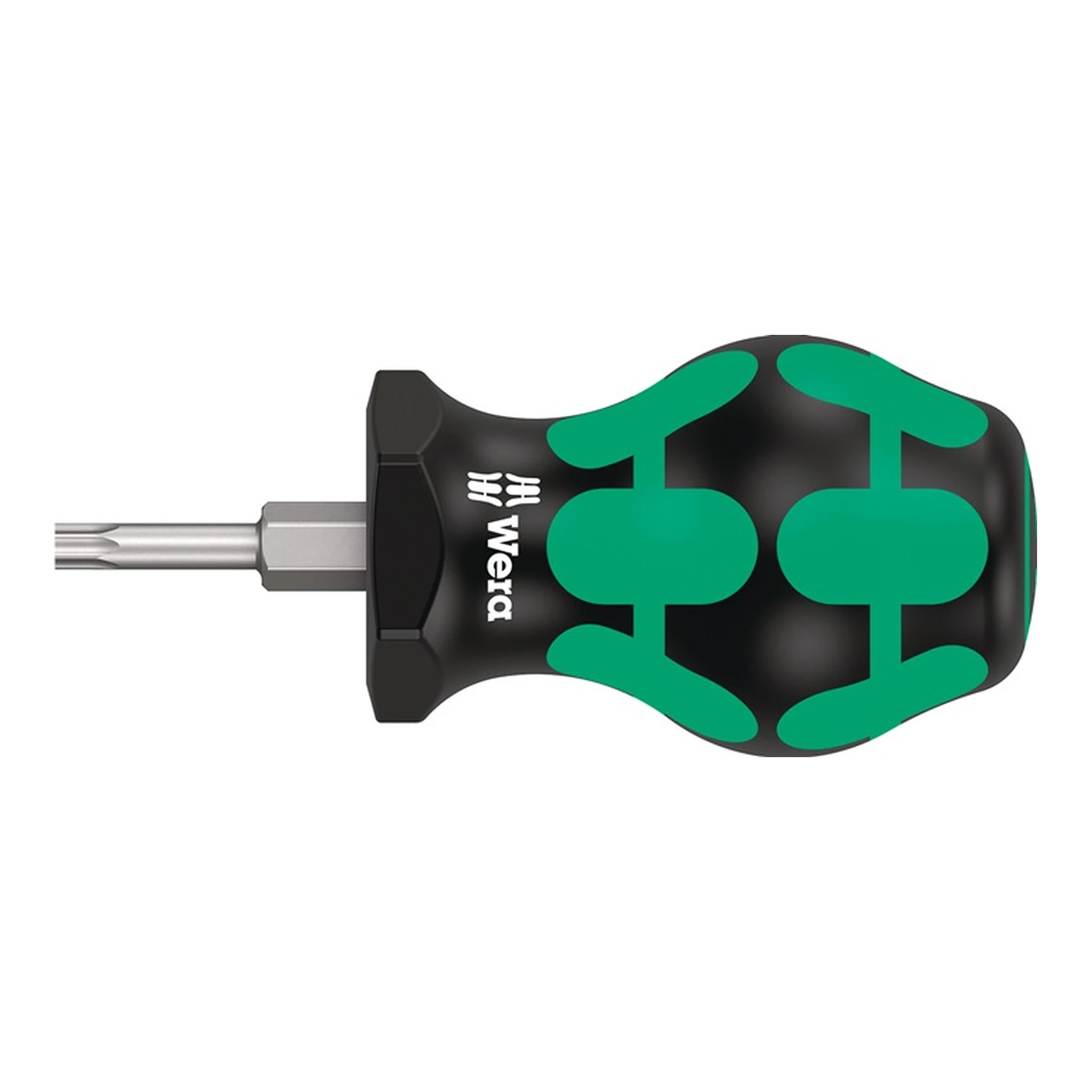 WERA | Schraubendreher 367 TORX® Stubby | Größe T 15 Klingenlänge 25 mm 2-Komponentengriff