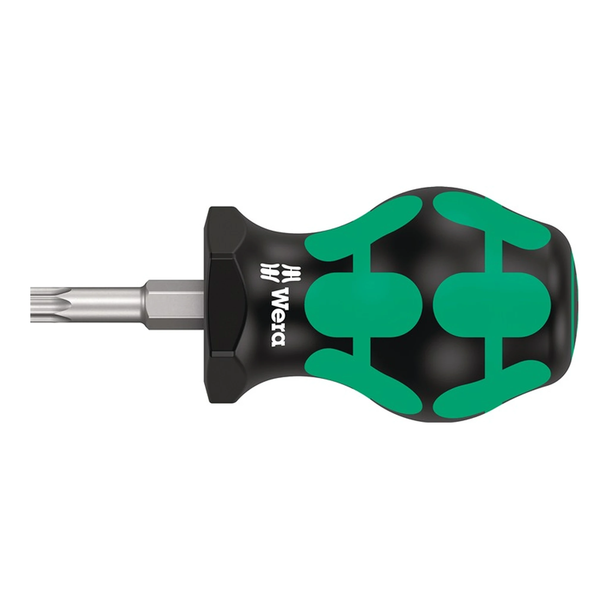 WERA | Schraubendreher 367 TORX® Stubby | Größe T 27 Klingenlänge 25 mm 2-Komponentengriff