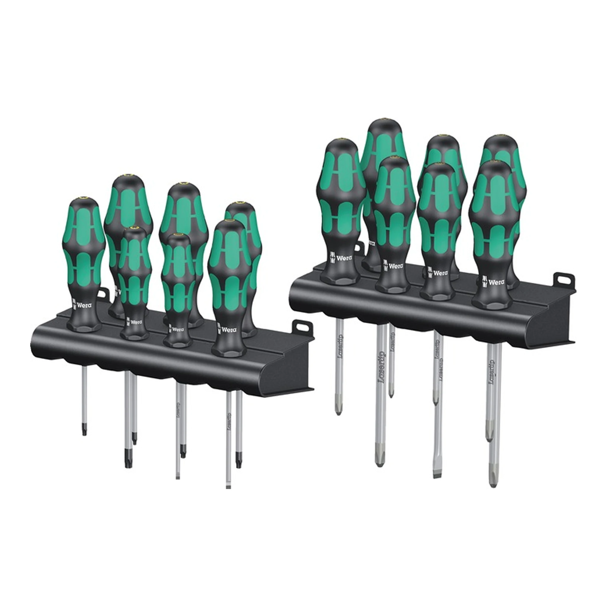 WERA | Schraubendreher-Satz Kraftform Big Pack 300 | 14-teilig Schlitz/PH/PZD/TX 2-Komponentengriff