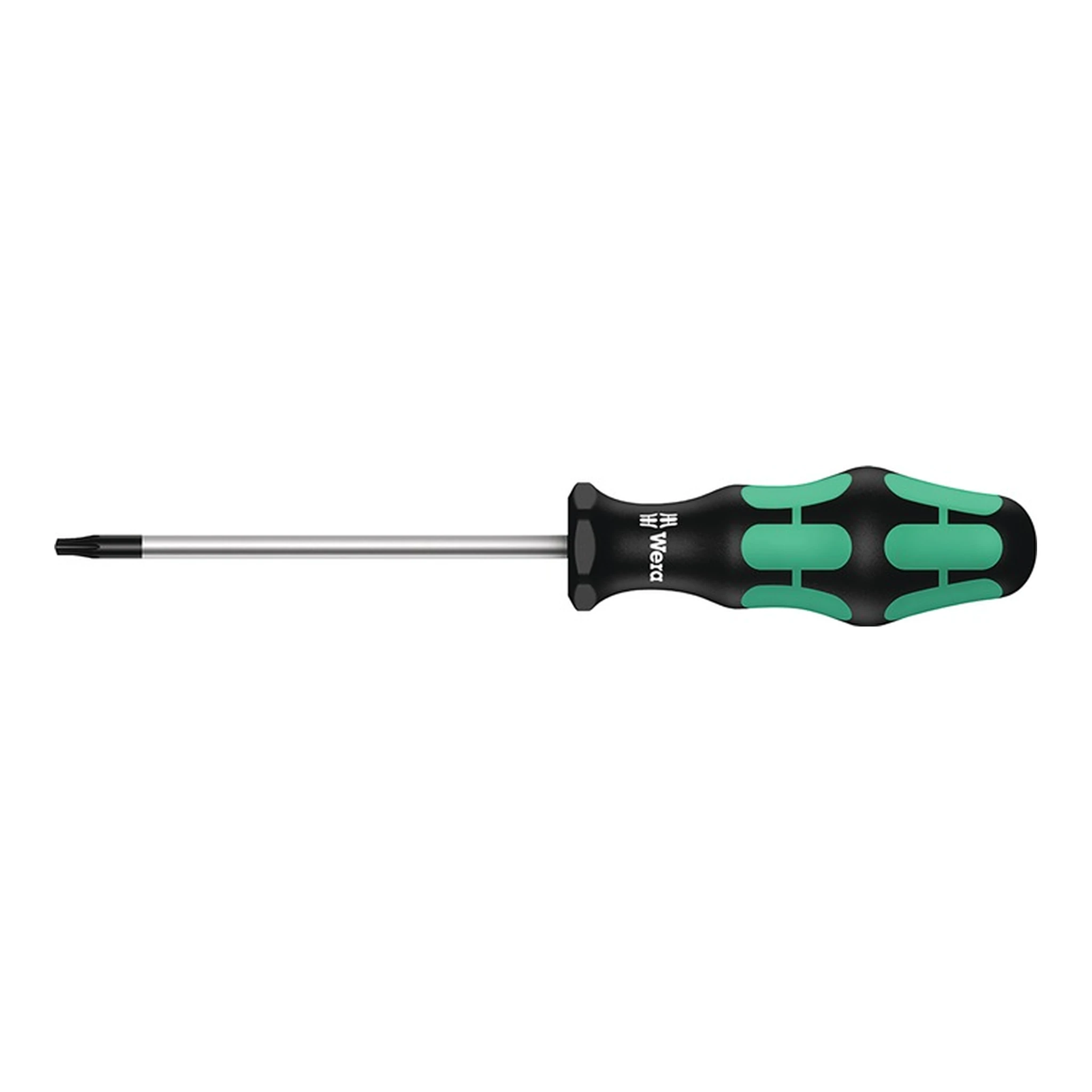 WERA | Schraubendreher 367 TORX BO | Größe T 10 BO Klingenlänge 80 mm 2-Komponentengriff