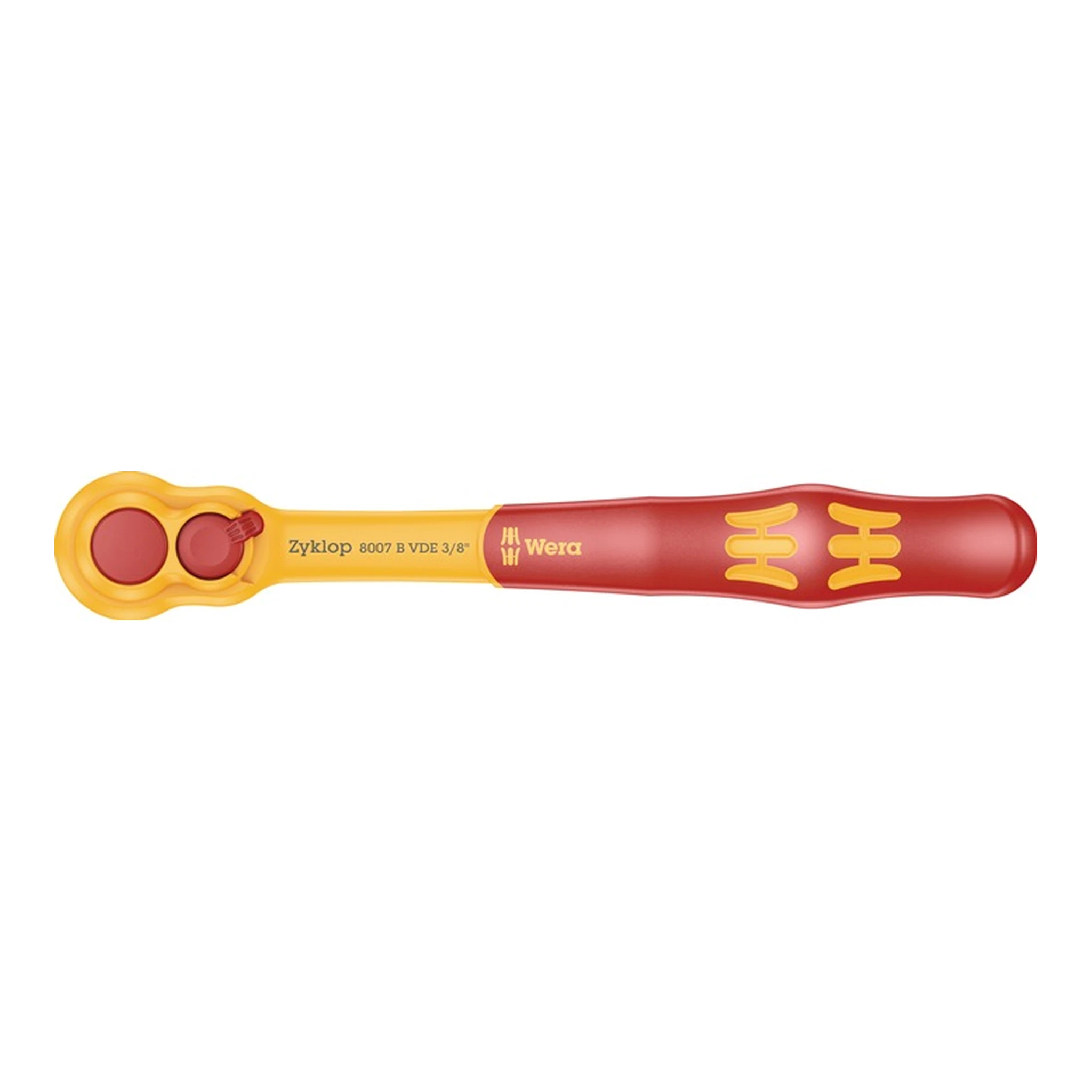 WERA | Hebelumschaltknarre 8007 B VDE | 3/8 ″ 80 Zähne VDE isoliert