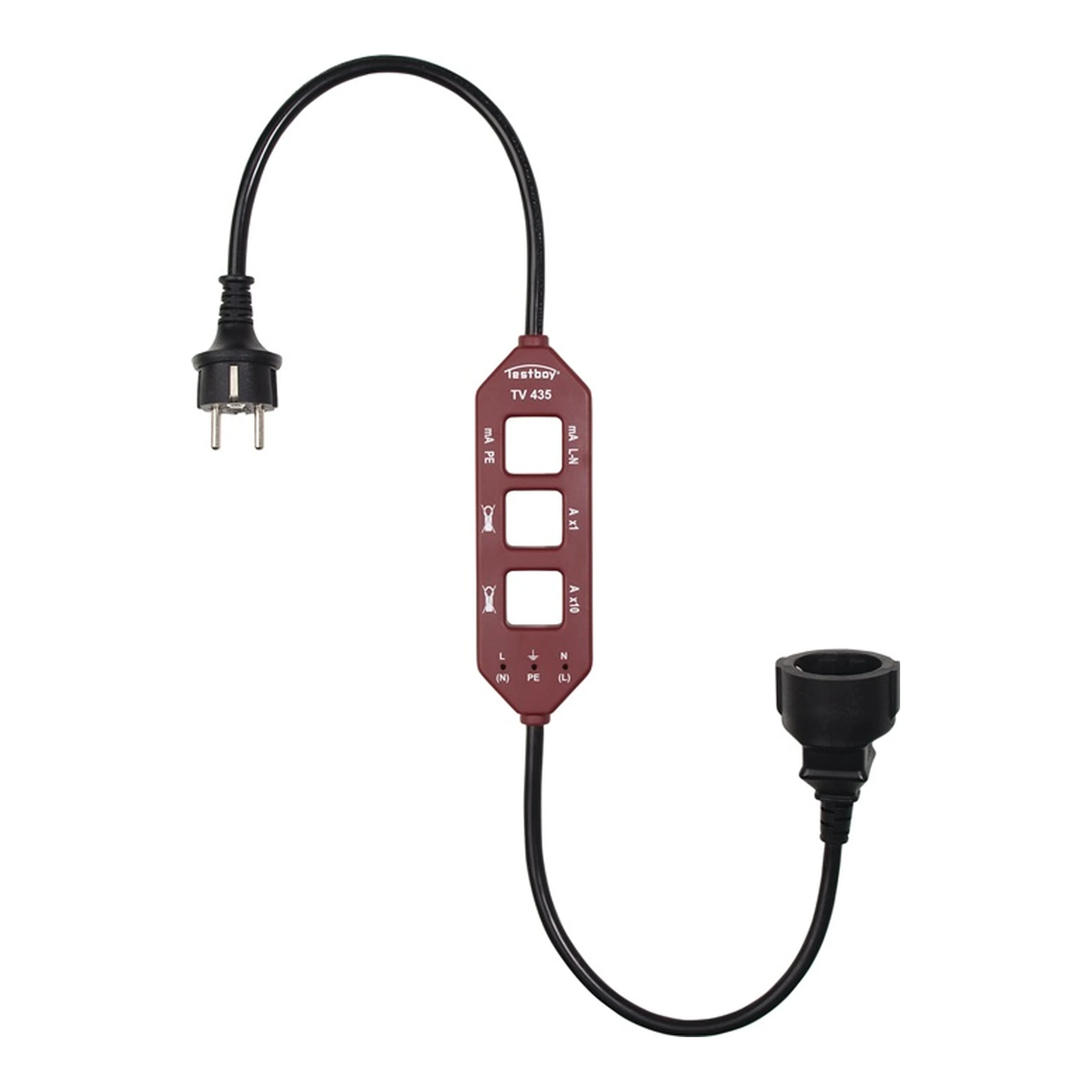 TESTBOY | Strommessadapter TV 435 | Laststrom-/Differenz-/Leckstrommessung