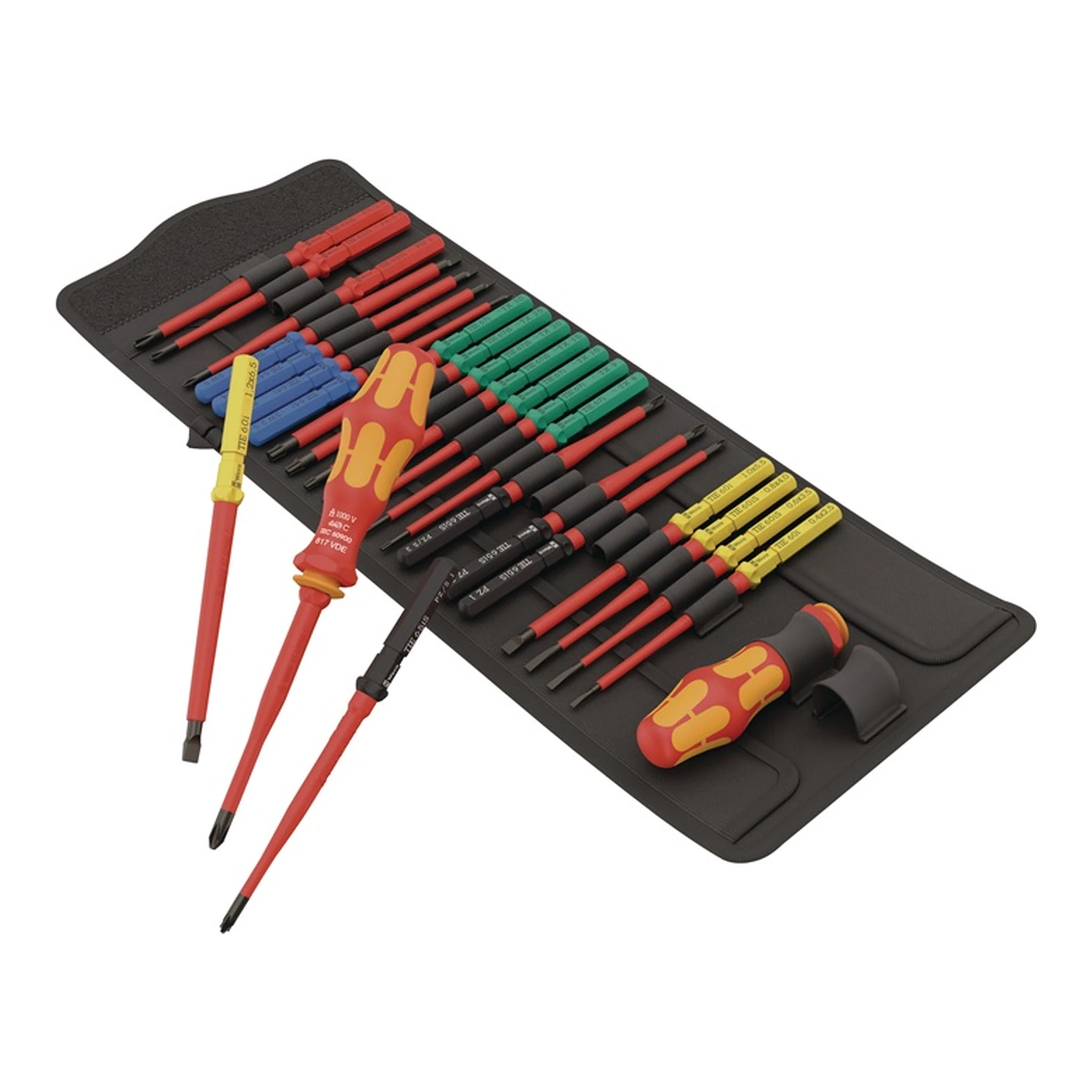 WERA | Schraubendreher-Satz Kraftform Kompakt VDE Big Pack 1 | 26-teilig Schlitz/PH/PH/S/PZ/ PZ/S/TX/6 kt
