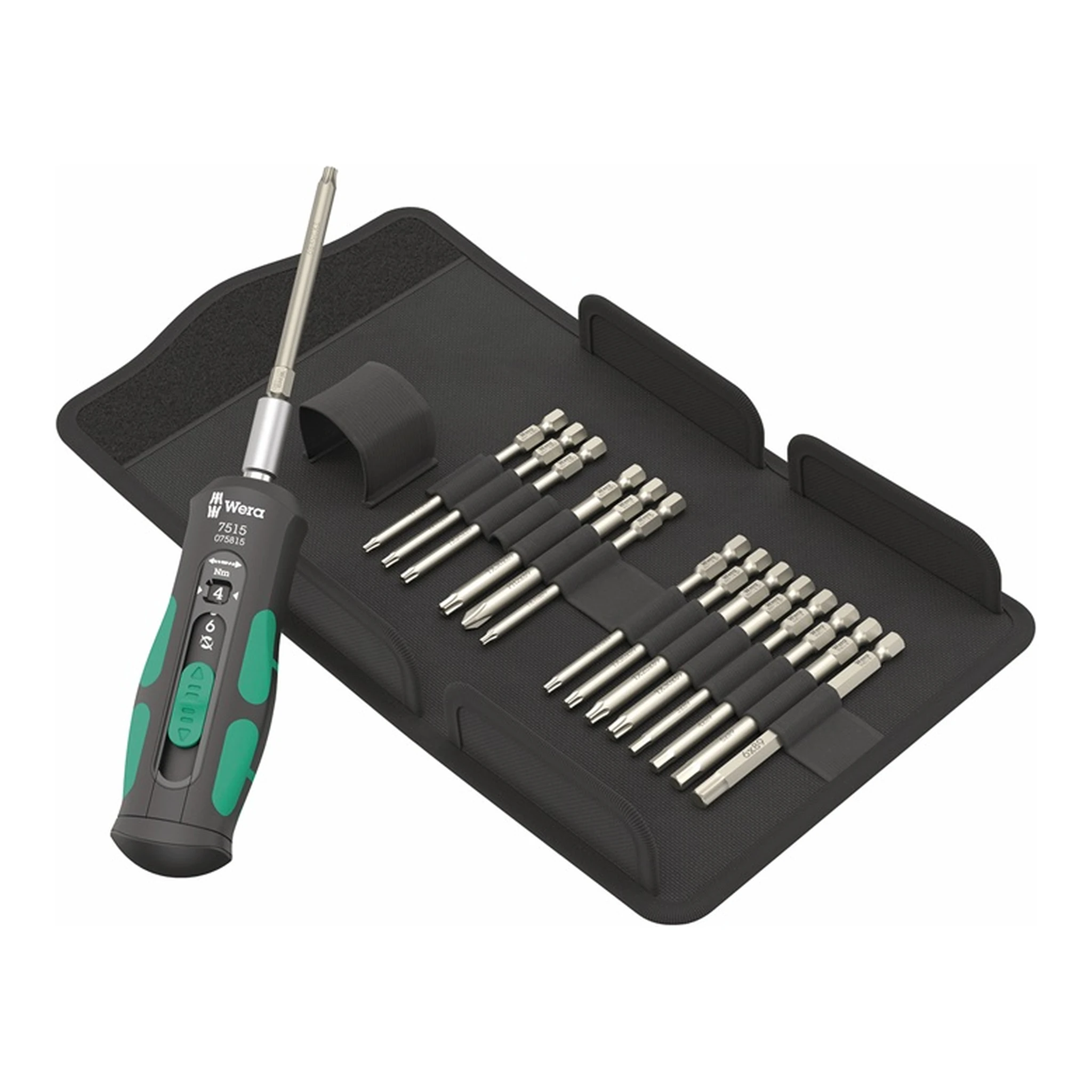 WERA | Drehmomentschraubendreher-Satz 7515/16 | 16-teilig 2, 3, 4, 5, 6 Nm
