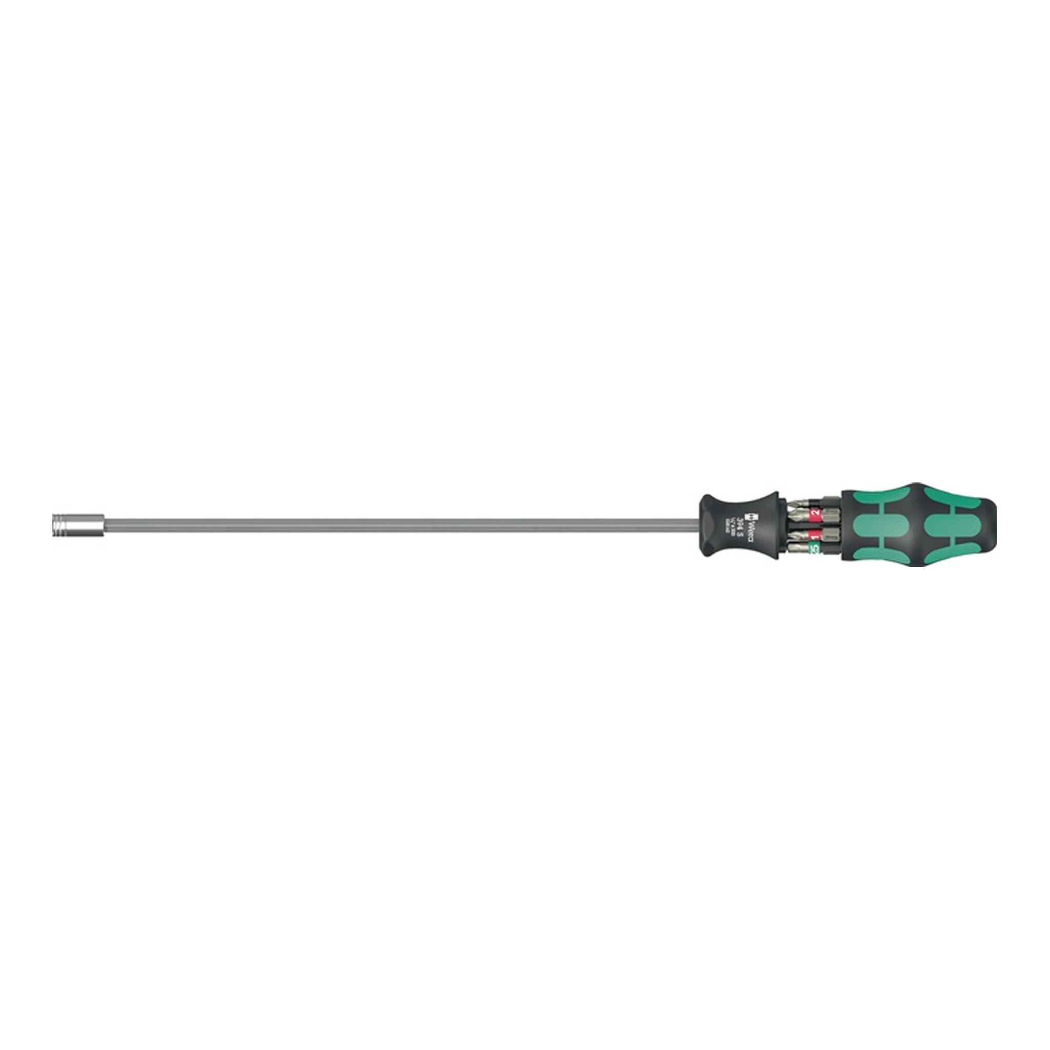 WERA | Magazinbithalter Kraftform Kompakt 27 XL Universal 1 | 7-teilig Kreuzschlitz PH / PZD / TORX®)