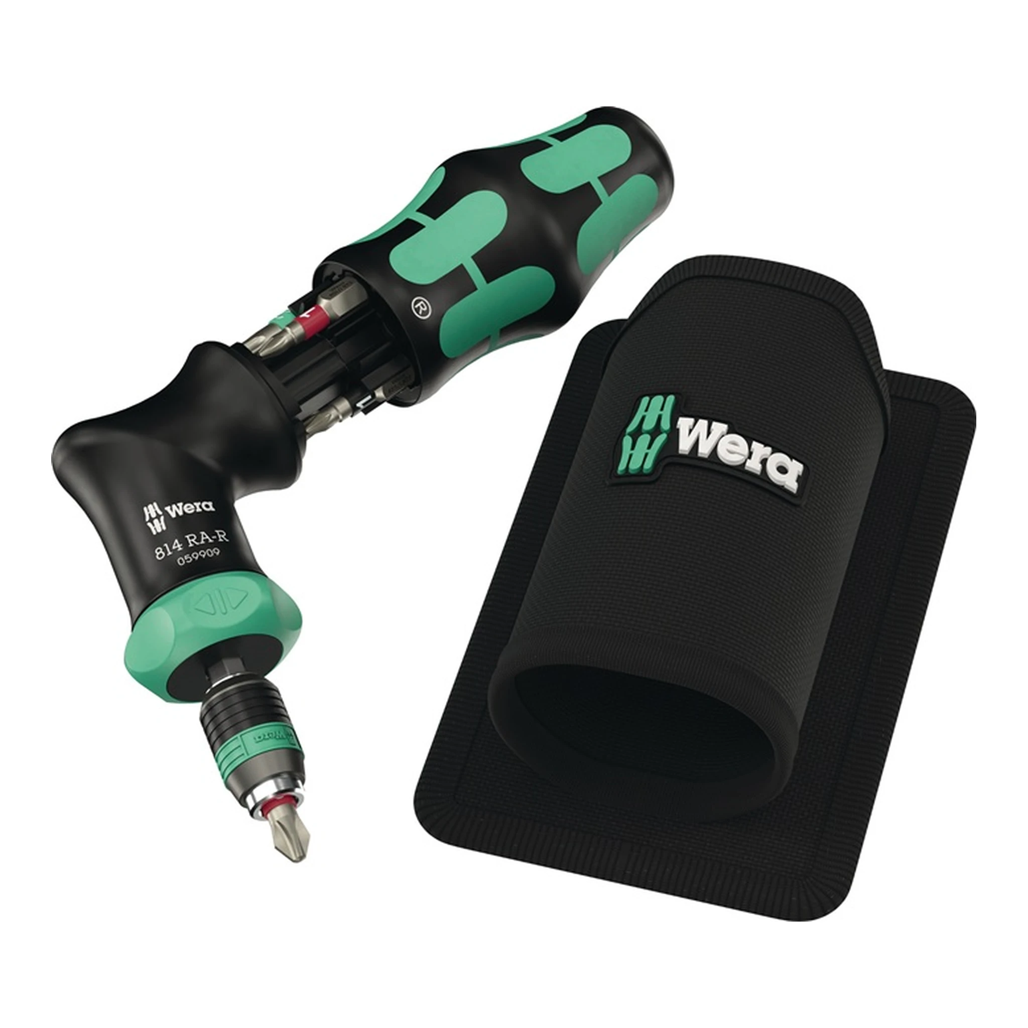WERA | Magazinbithalter Kraftform Kompakt Pistol RA-R 1 | 7-teilig BZT PH/PZ/TORX®