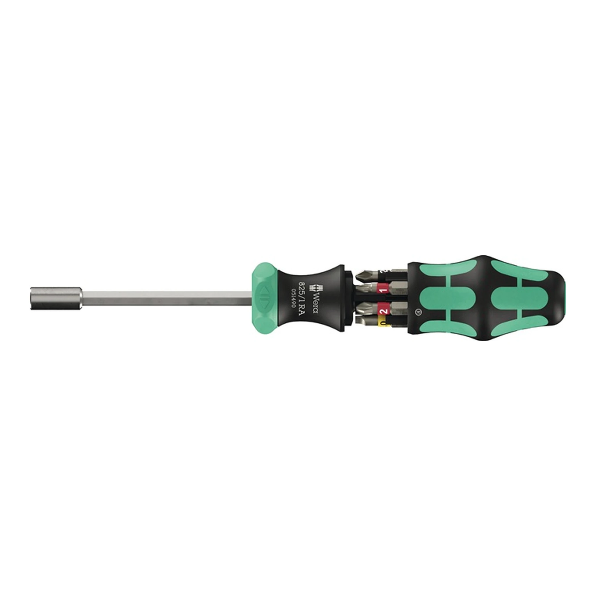 WERA | Magazinbithalter Kraftform Kompakt 27 RA 1 | 6-teilig BZT Schlitz / PH / PZD