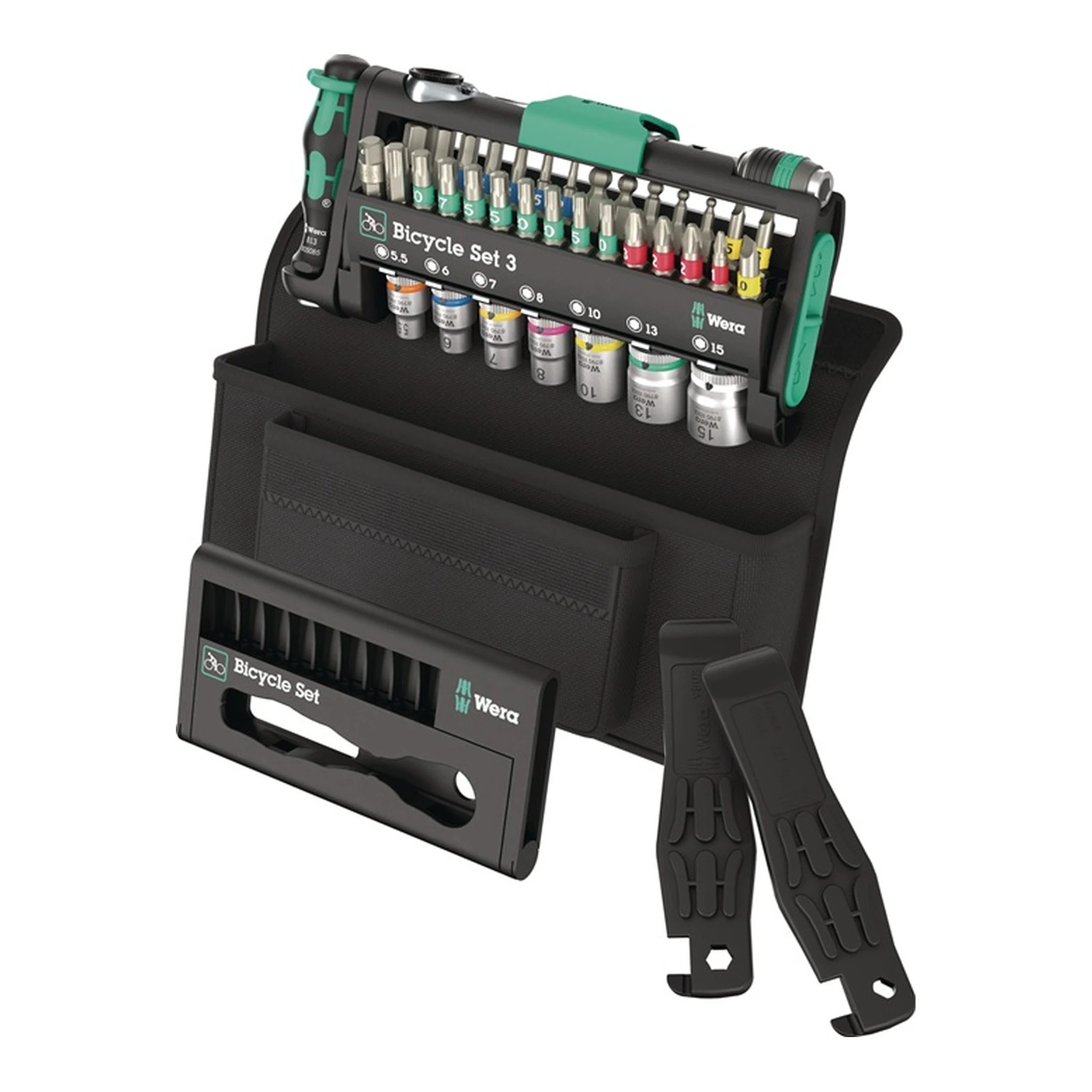 WERA | Bit-/Steckschlüssel-Set Bicycle Set 3 | 41-teilig BZT PH/TORX®/Schlitz/6-KT.