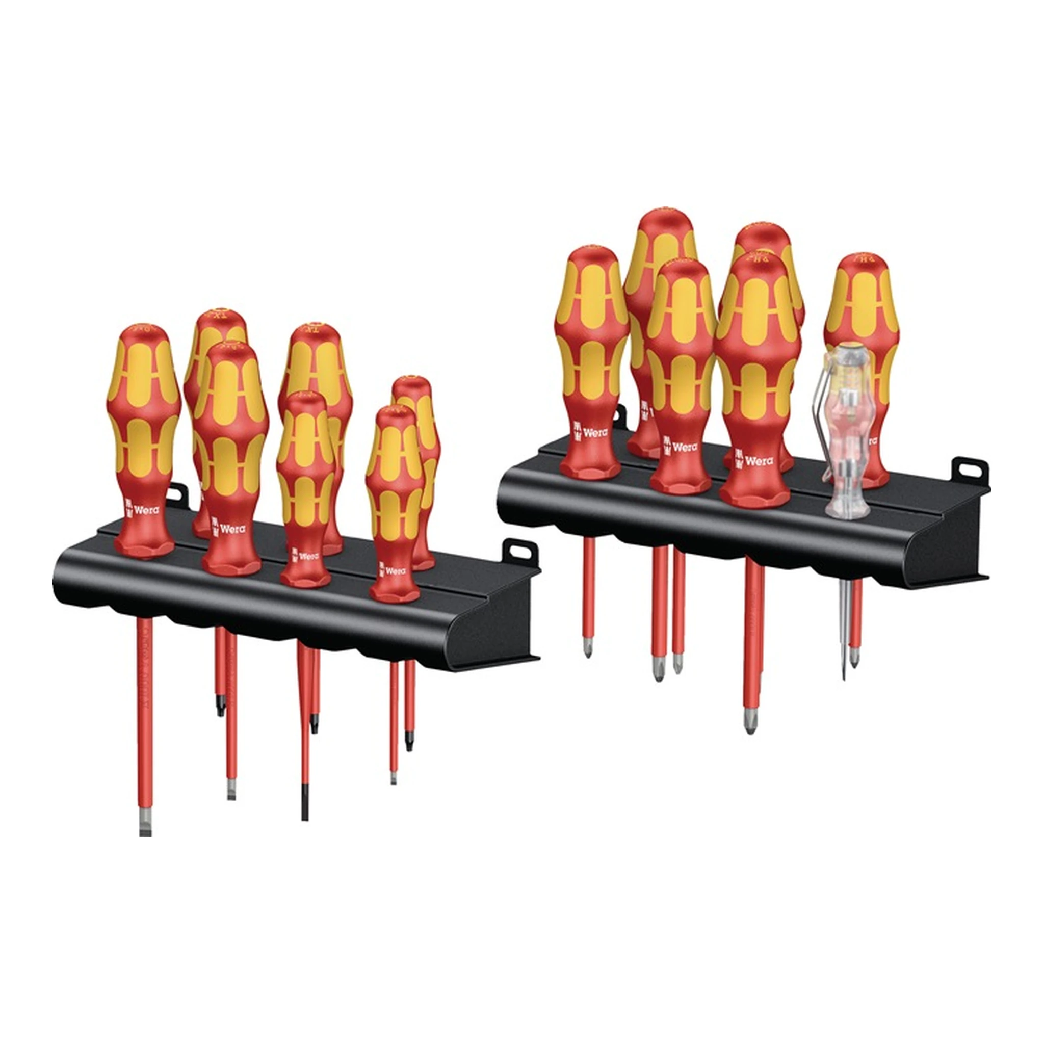 WERA | Schraubendreher-Satz Kraftform Big Pack 100 VDE | 16-teilig Schlitz/PH/PZD/TX/+-(SL/PZD)