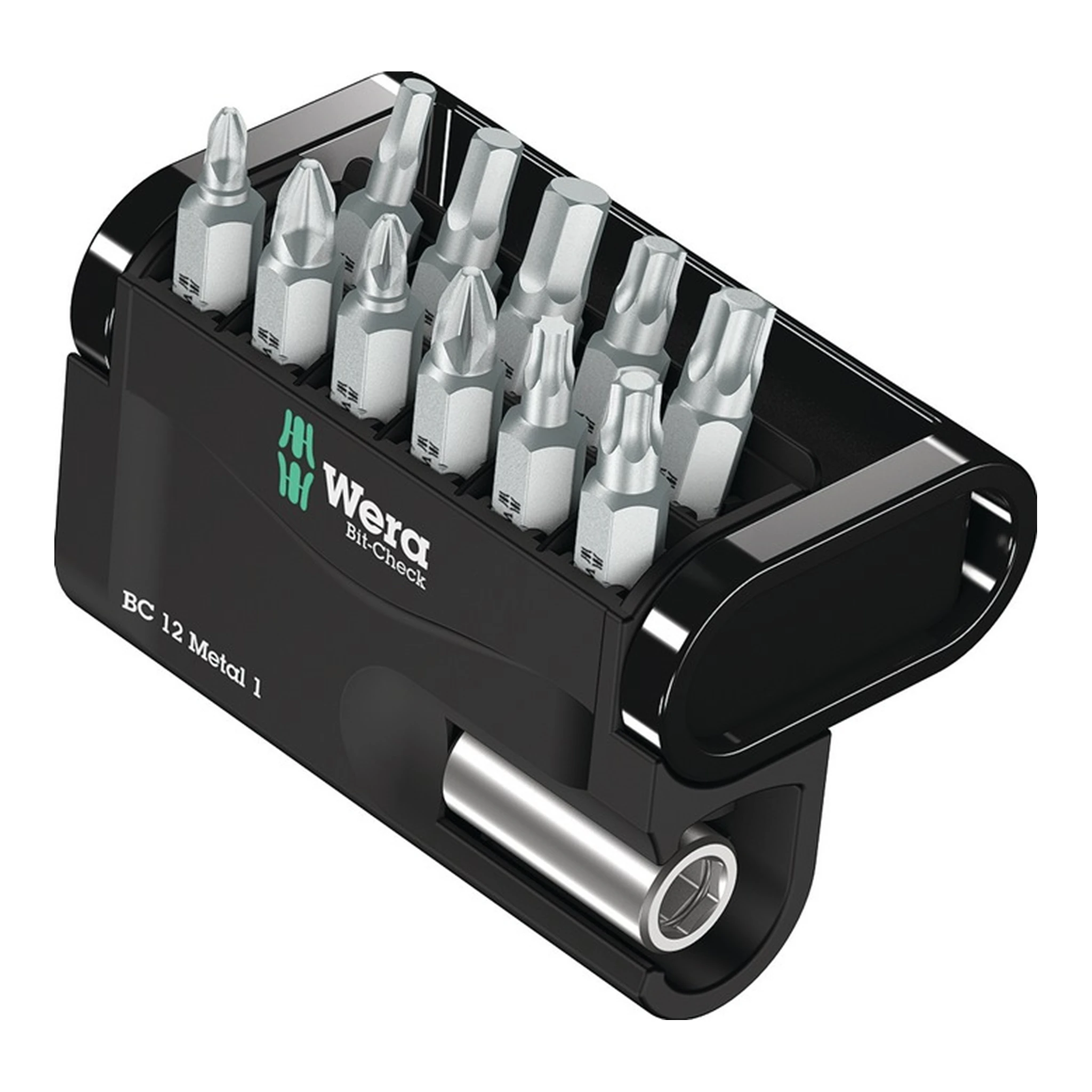WERA | Bitsortiment Bit-Check 12 Metal 1 | 12-teilig PH/PZD/TX/6Kt.