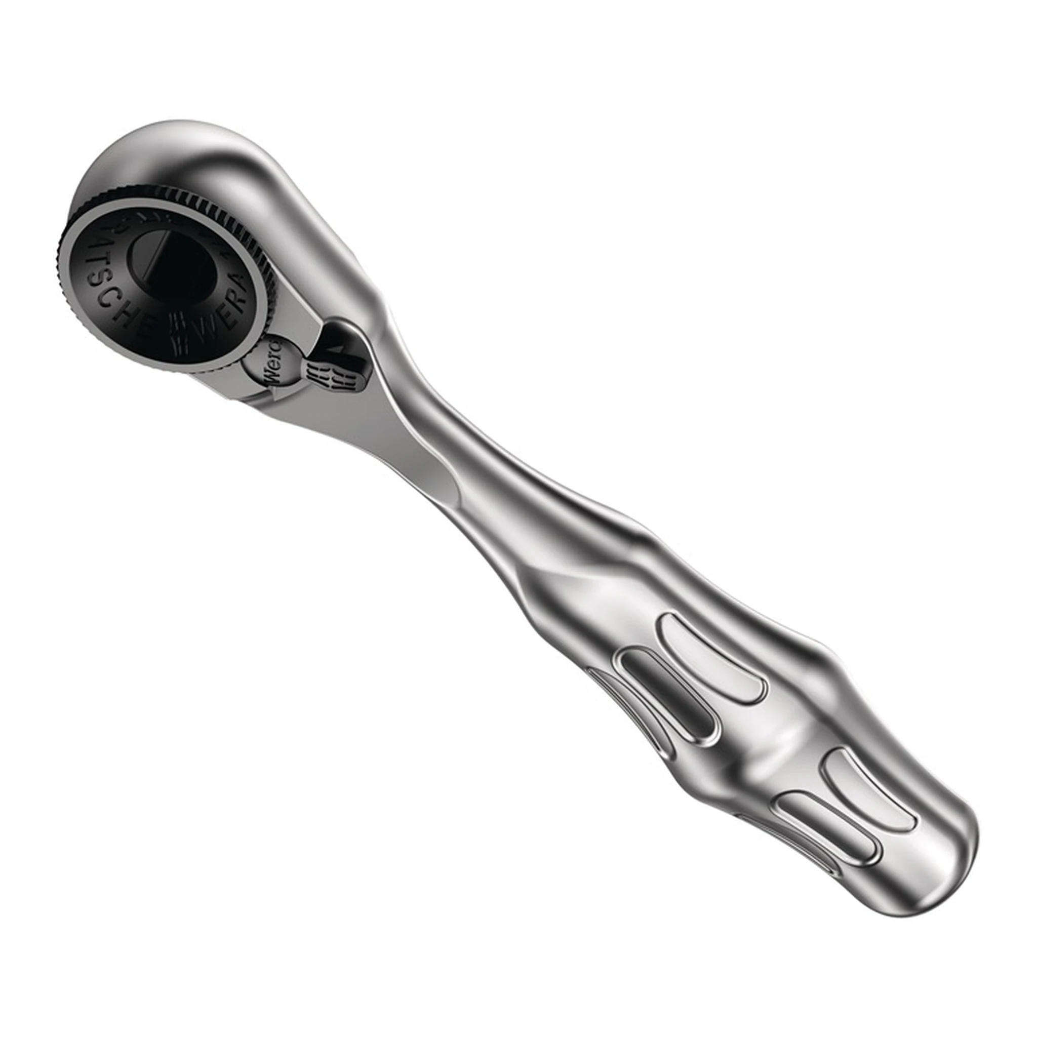 WERA | Bit-/Hebelumschaltknarre 8001 A Zyklop | 1/4 ″ direkte Bitaufnahme Länge 87 mm 60 Zähne