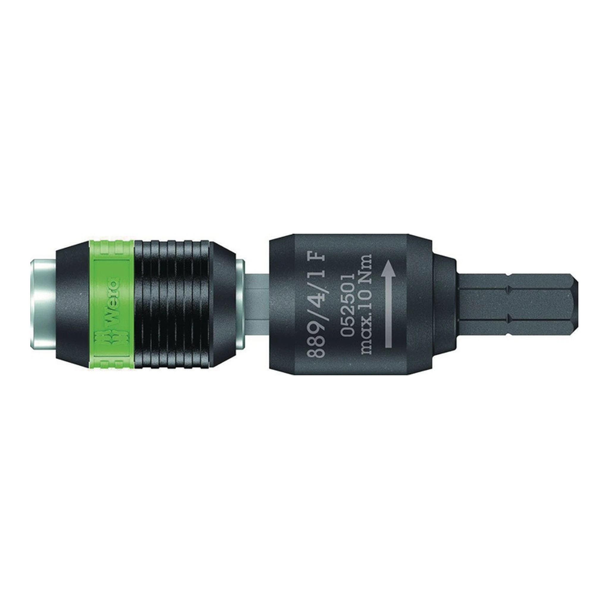 WERA | Bithalter 889/4/1 F Rapidaptor | 1/4 ″ C 6,3 + E 6,3 Freilauf