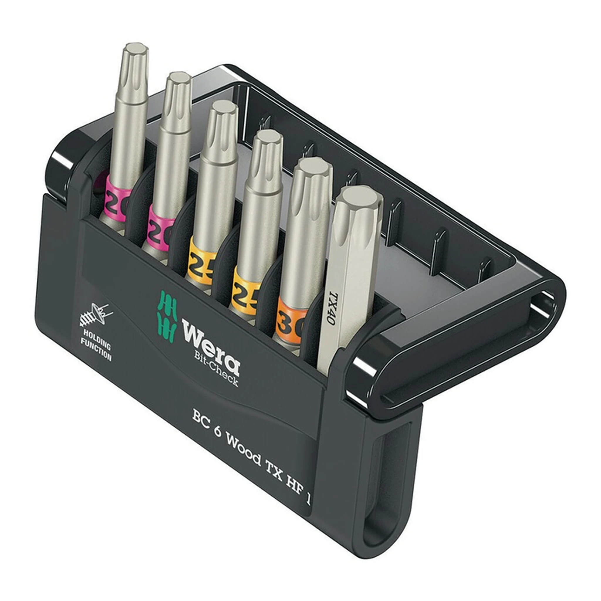 WERA | Bitsortiment Bit-Check 6 Wood TX HF 1 | 6-teilig TX