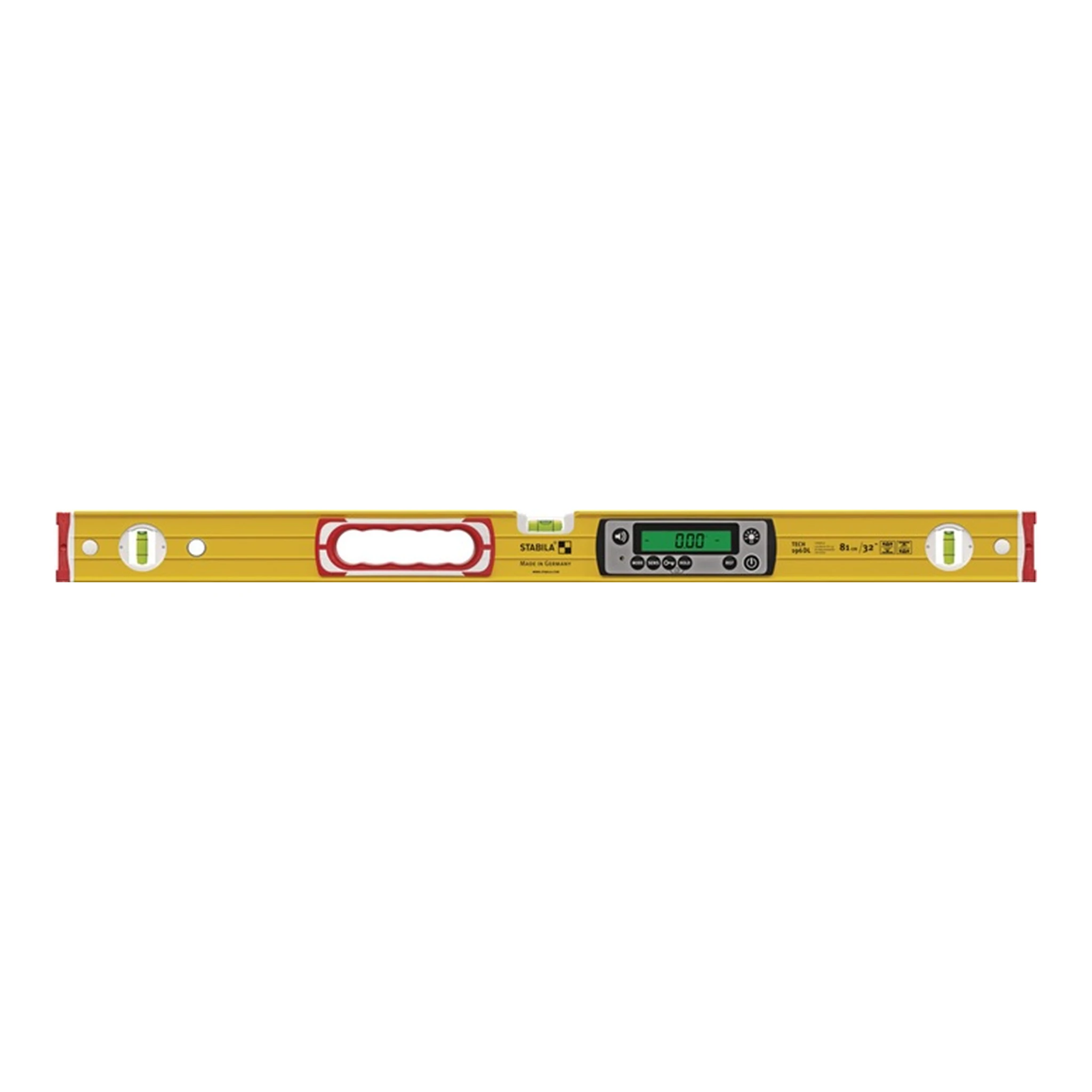 STABILA | Elektronikwasserwaage TECH 196 DL | 81 cm Aluminium gelb