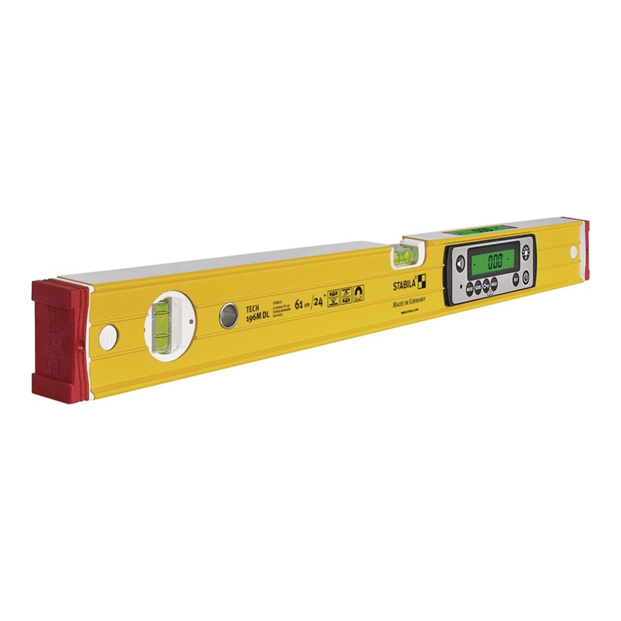 STABILA | Elektronikwasserwaage TECH 196M DL | 61 cm Aluminium gelb