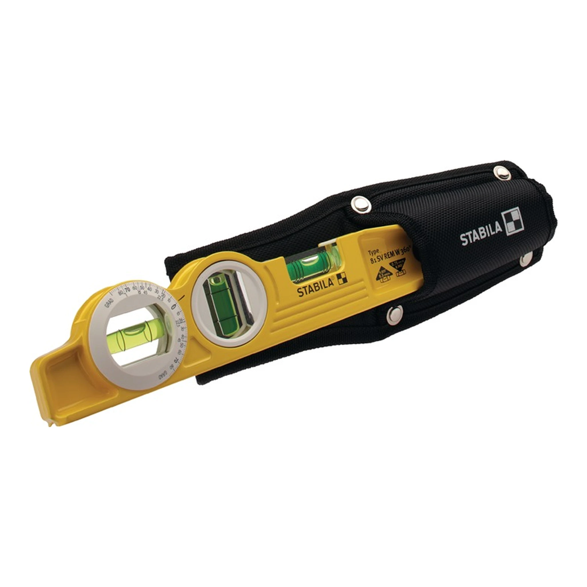STABILA | Torpedowasserwaage 81 SV REM W360 | 25 cm Aluminium gelb