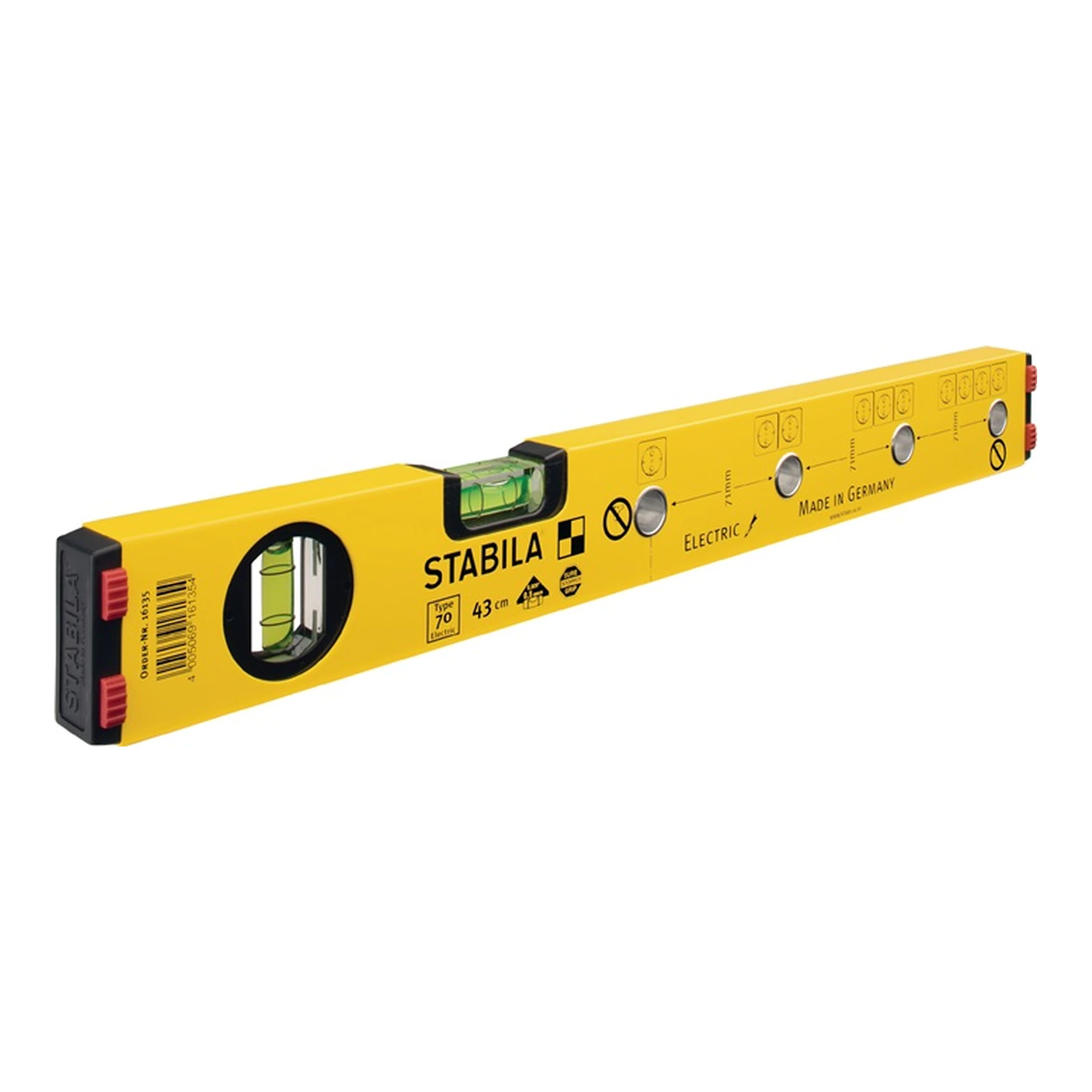 STABILA | Wasserwaage 70 Electric | 120 cm Aluminium gelb