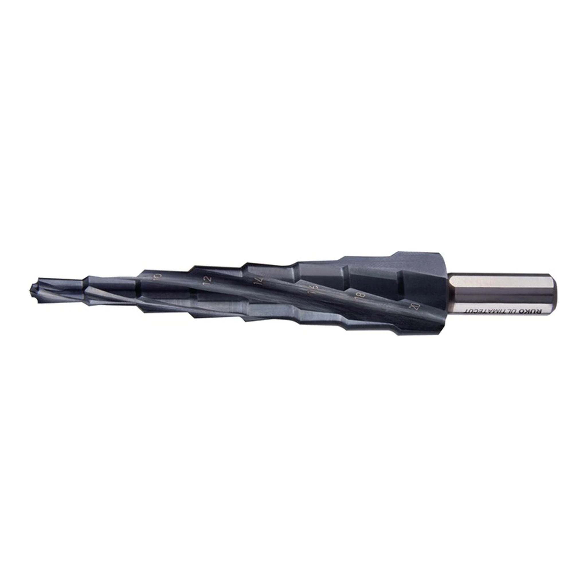 RUKO | Stufenbohrer ULTIMATECUT | Bohrbereich 6 - 20 mm HSS RUnaTEC spiralgenutet