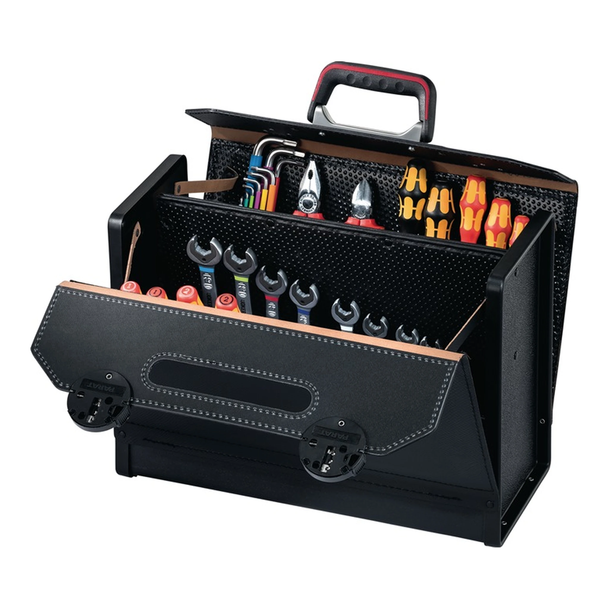 PARAT | Werkzeugtasche TOP-LINE Plus CP-7 | B420xT185xH315mm 24 l Rindsleder