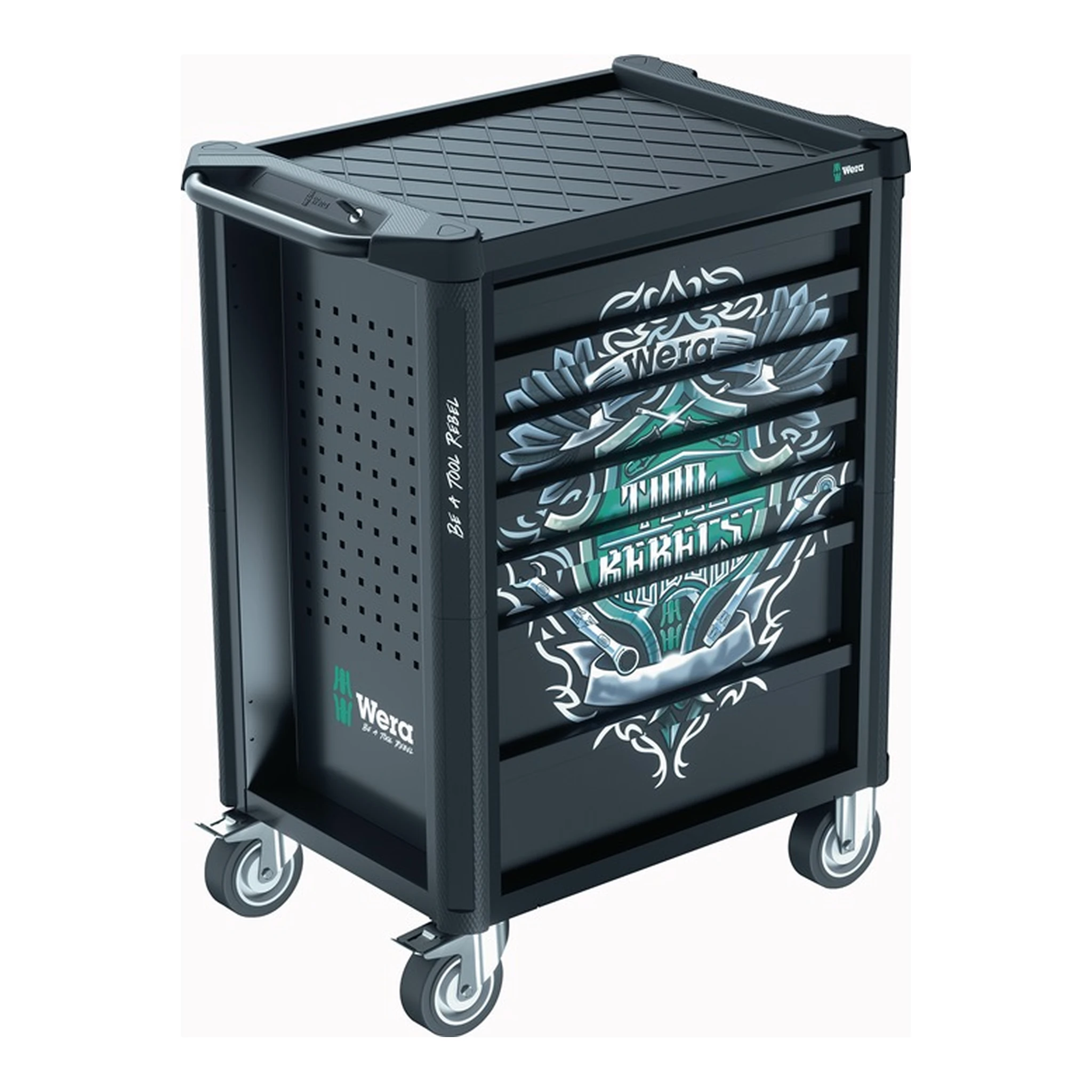 WERA | Werkstattwagen 9700 Tool Rebel | B785xT709xH1020mm 1000 kg 7 Schubladen