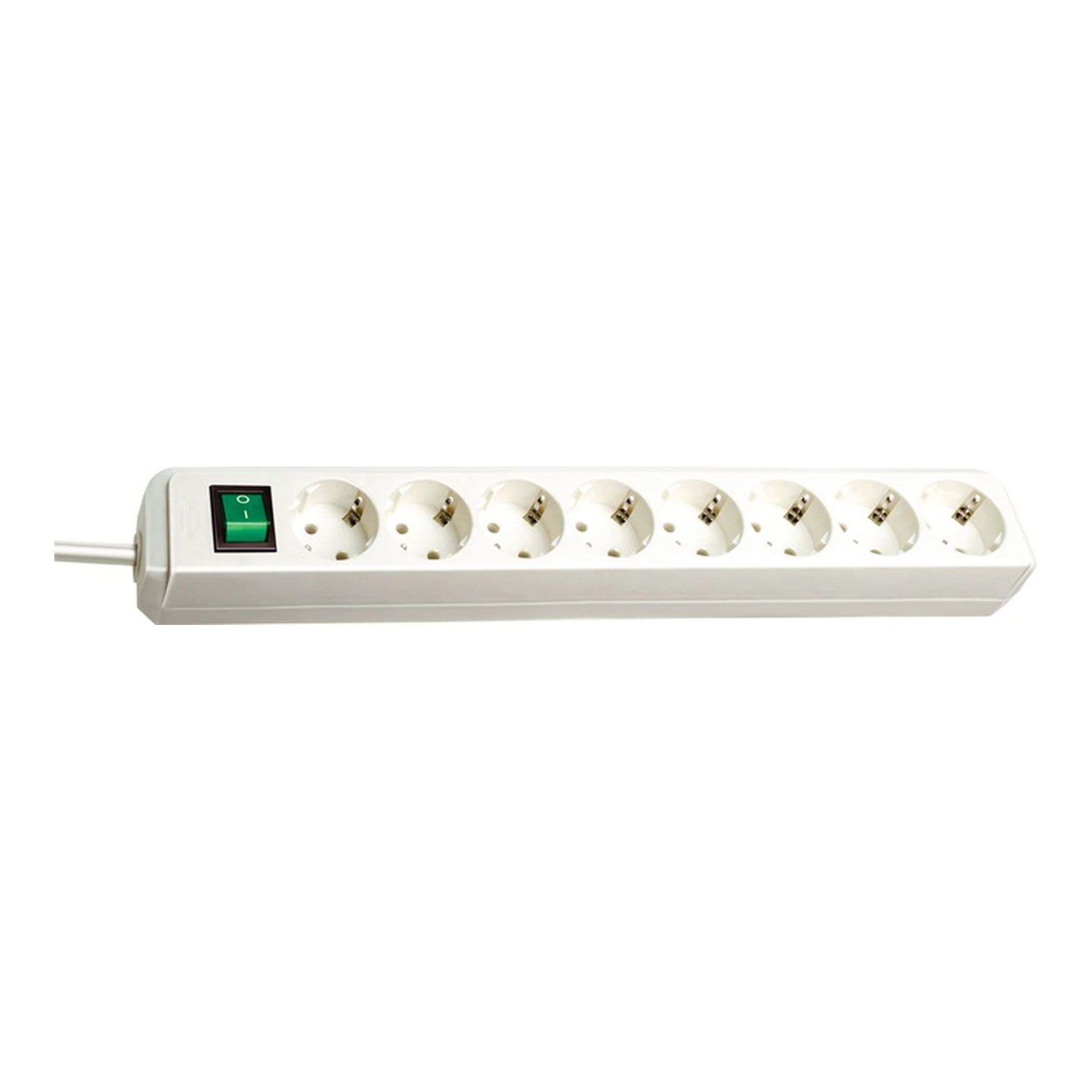BRENNENSTUHL | Steckdosenleiste Eco Line | 16 A 250 V weiß Steckdosen 8