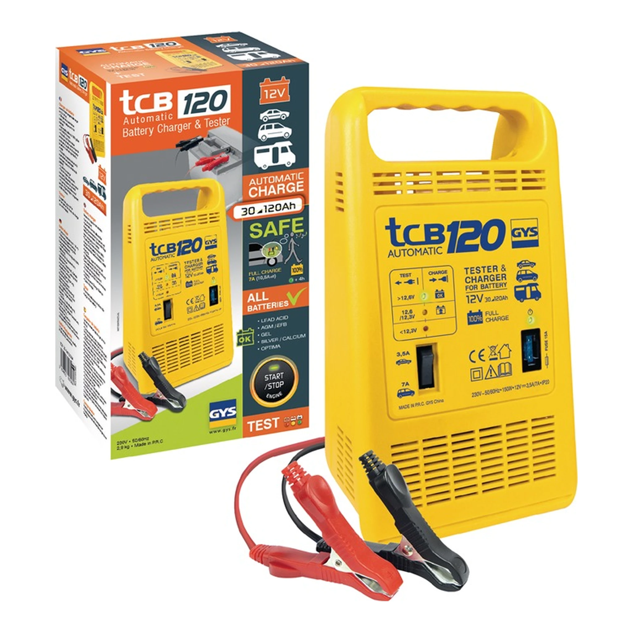 GYS | Batterieladegerät TCB 120 | 12 V 3,5-7 A