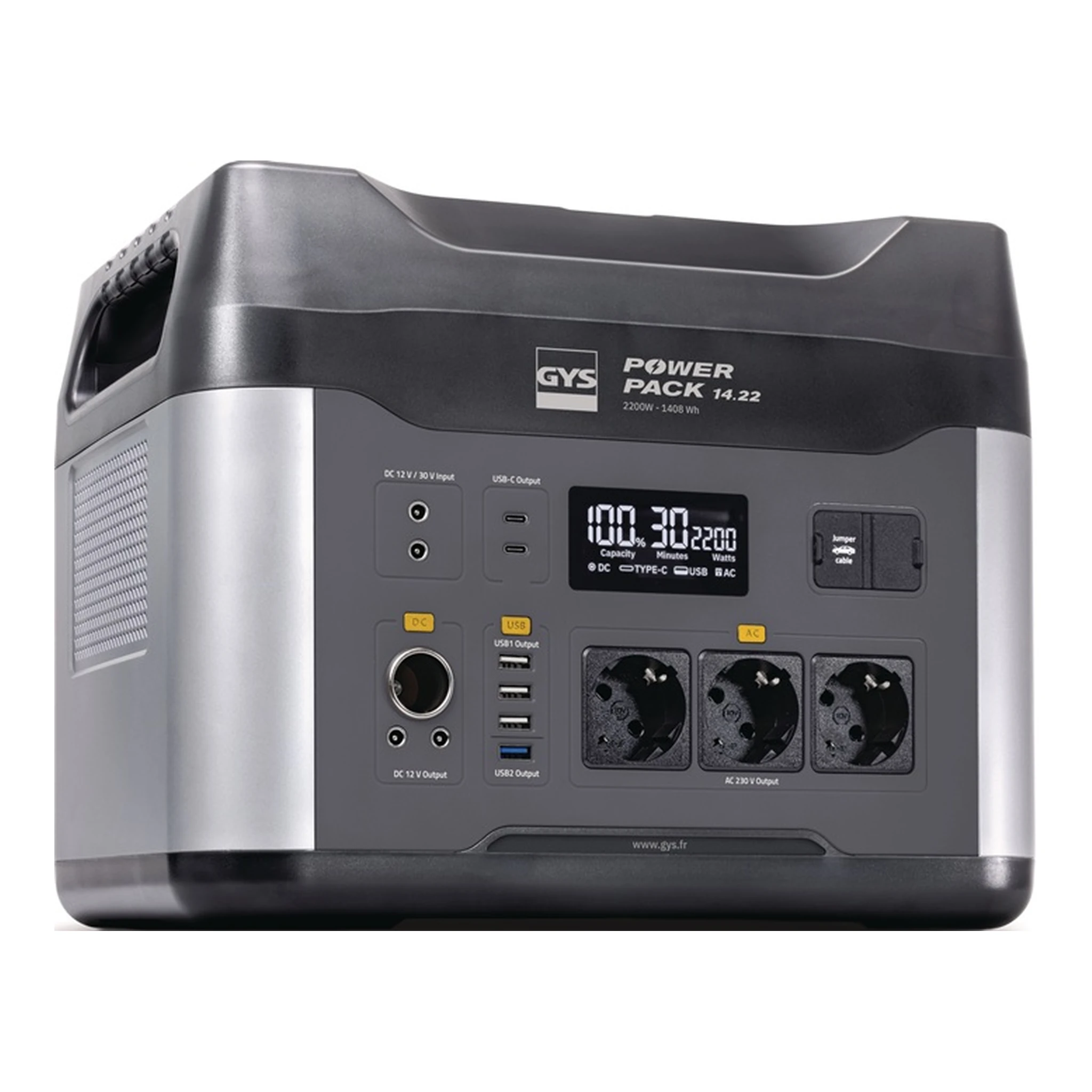 GYS | Akku-Powerbank POWER PACK 14.22 | 55 (1408 Wh) Ah LiFePO4 (8 Zellen) Ladezeit 7-8 h