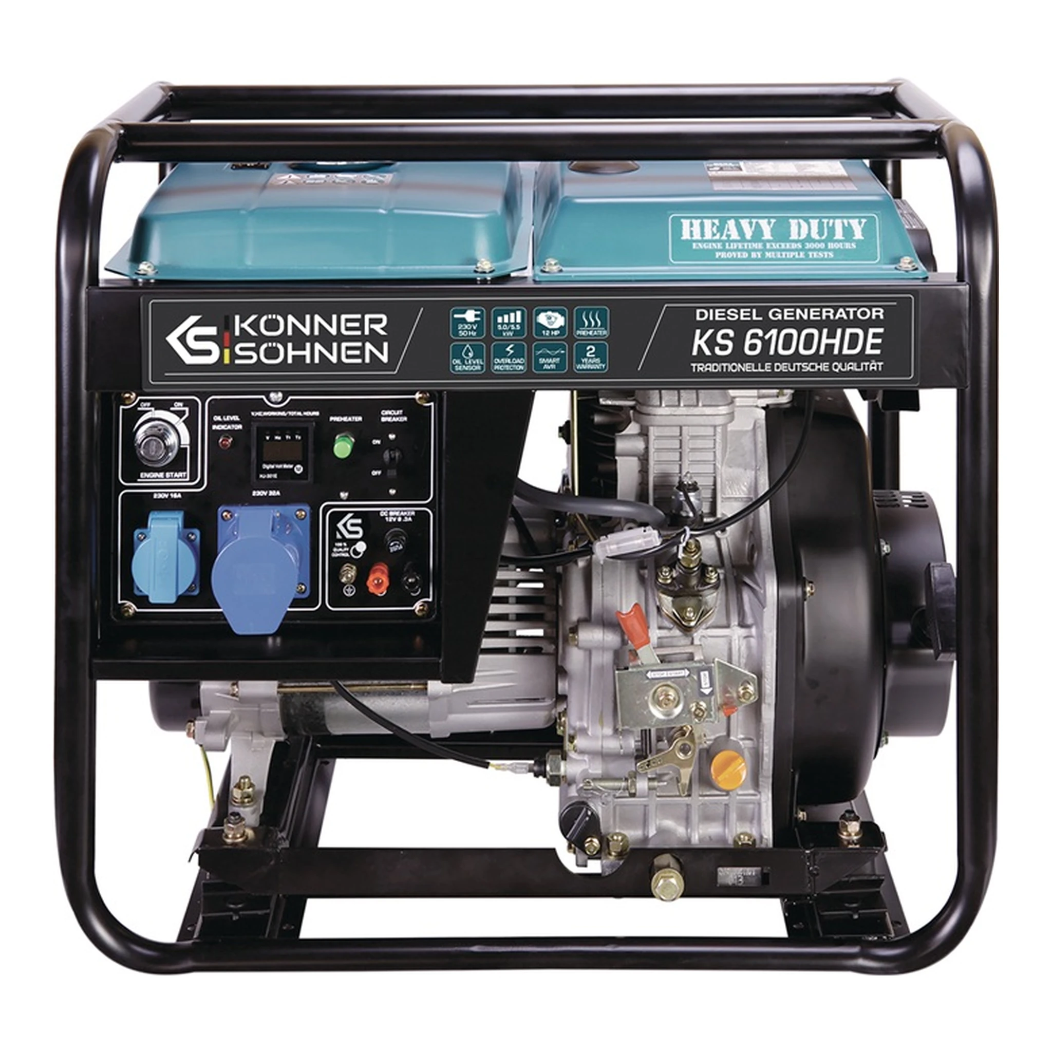 DIMAX | Stromerzeuger KS 6100 HDE | 5 kW Diesel