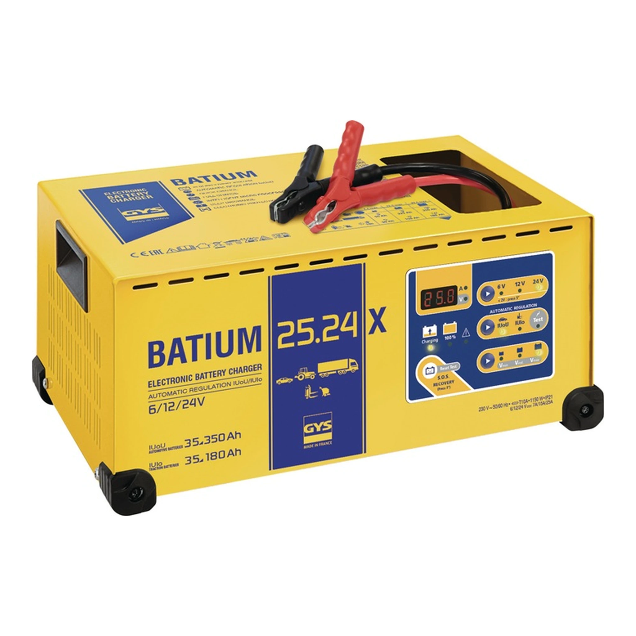 GYS | Batterieladegerät BATIUM 25-24 | 6 / 12 / 24 V 25 A