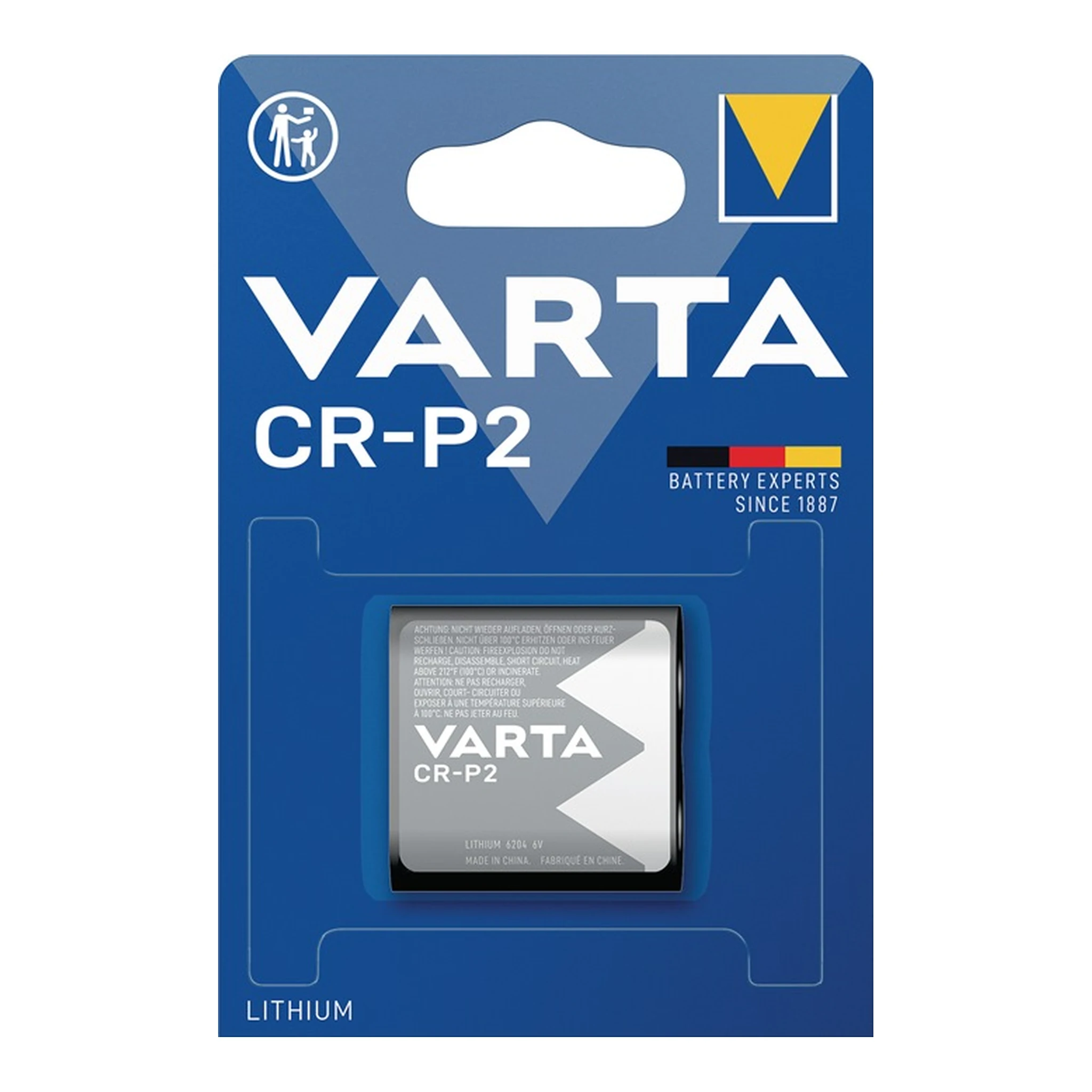 VARTA | Batterie ULTRA Lithium | 6 V CRP2 1450 mAh CR-P2 6204