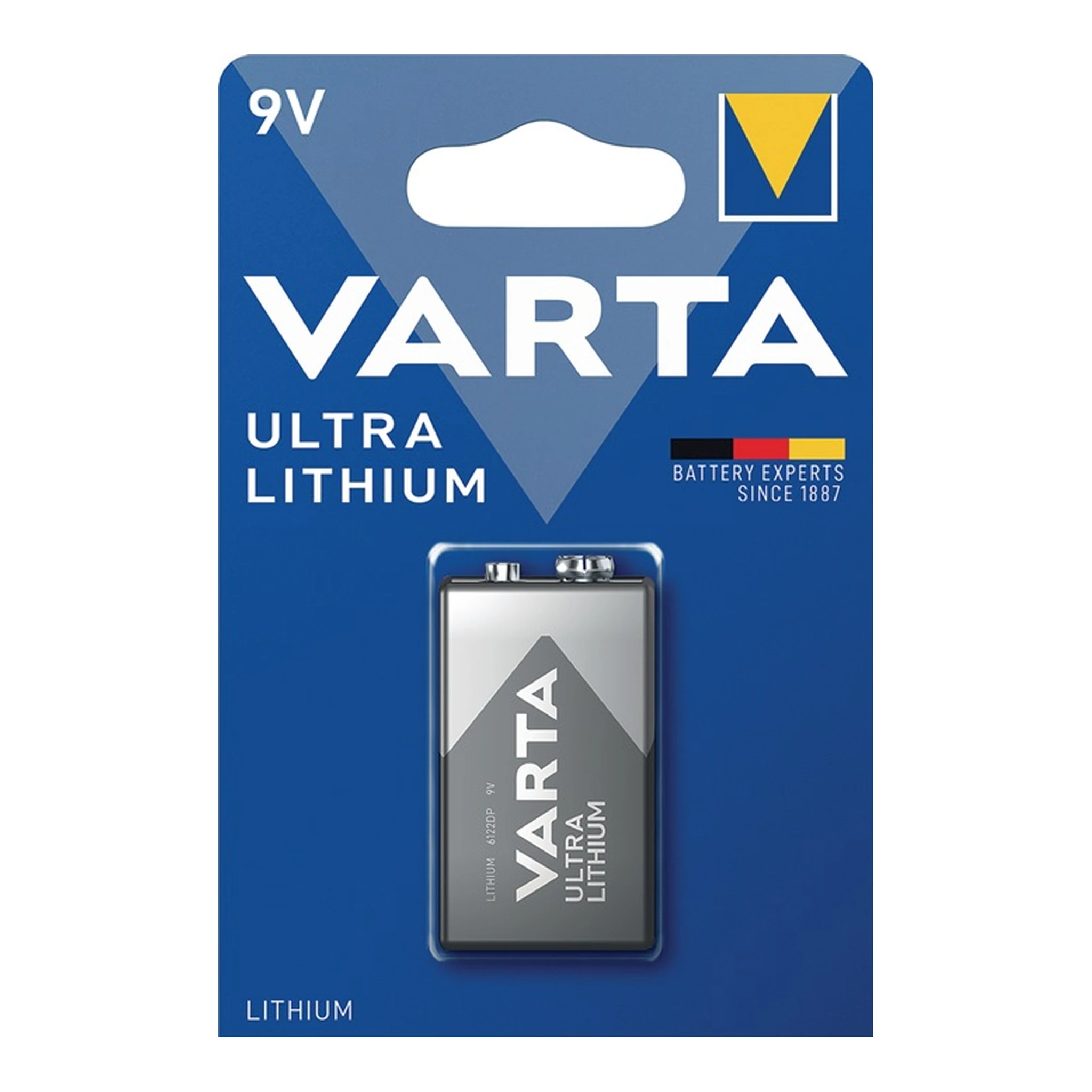 VARTA | Batterie ULTRA Lithium | 9 V 6LP3146 1150 mAh 6122