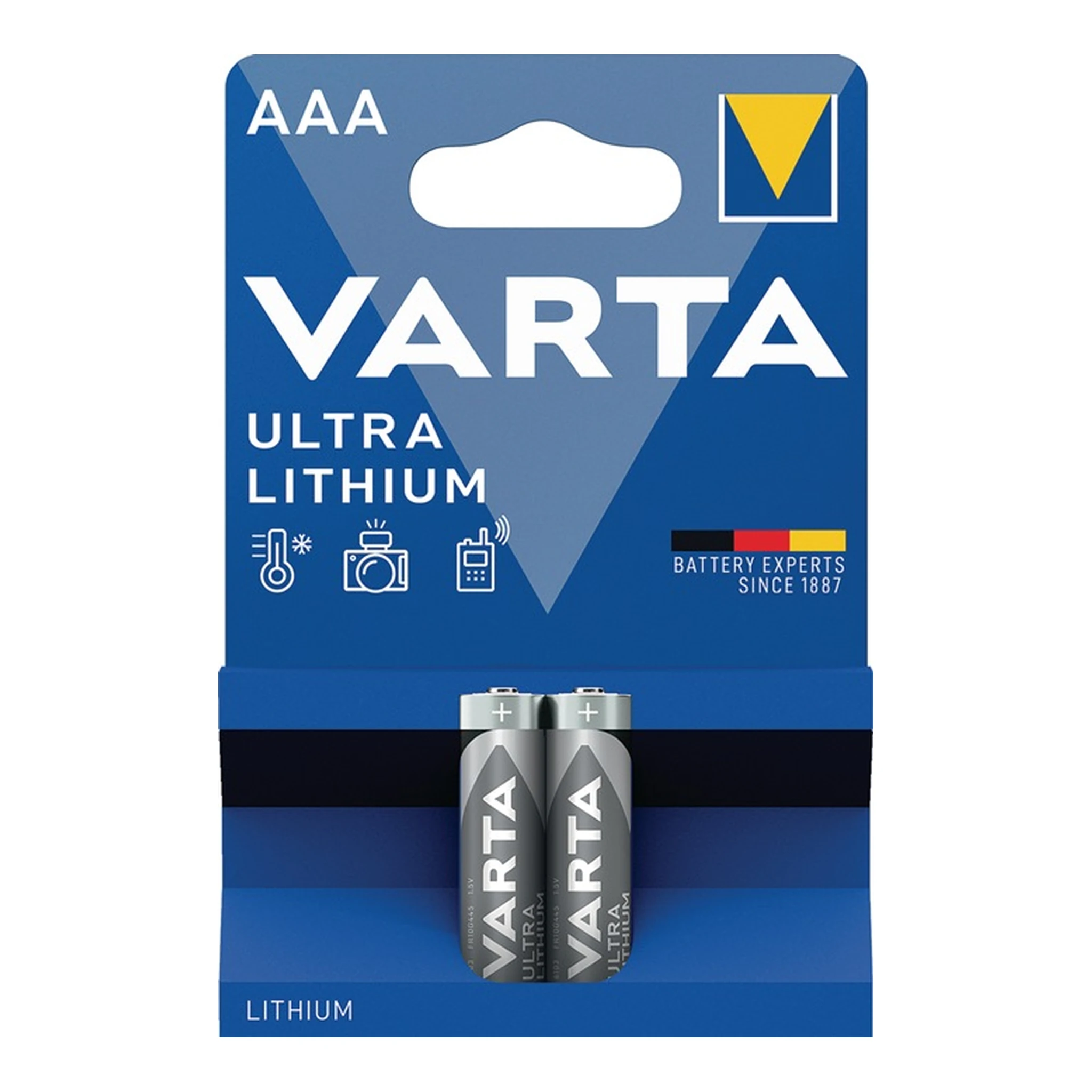 VARTA | Batterie ULTRA Lithium | 1,5 V AAA Micro 1100 mAh FR10G445 6103