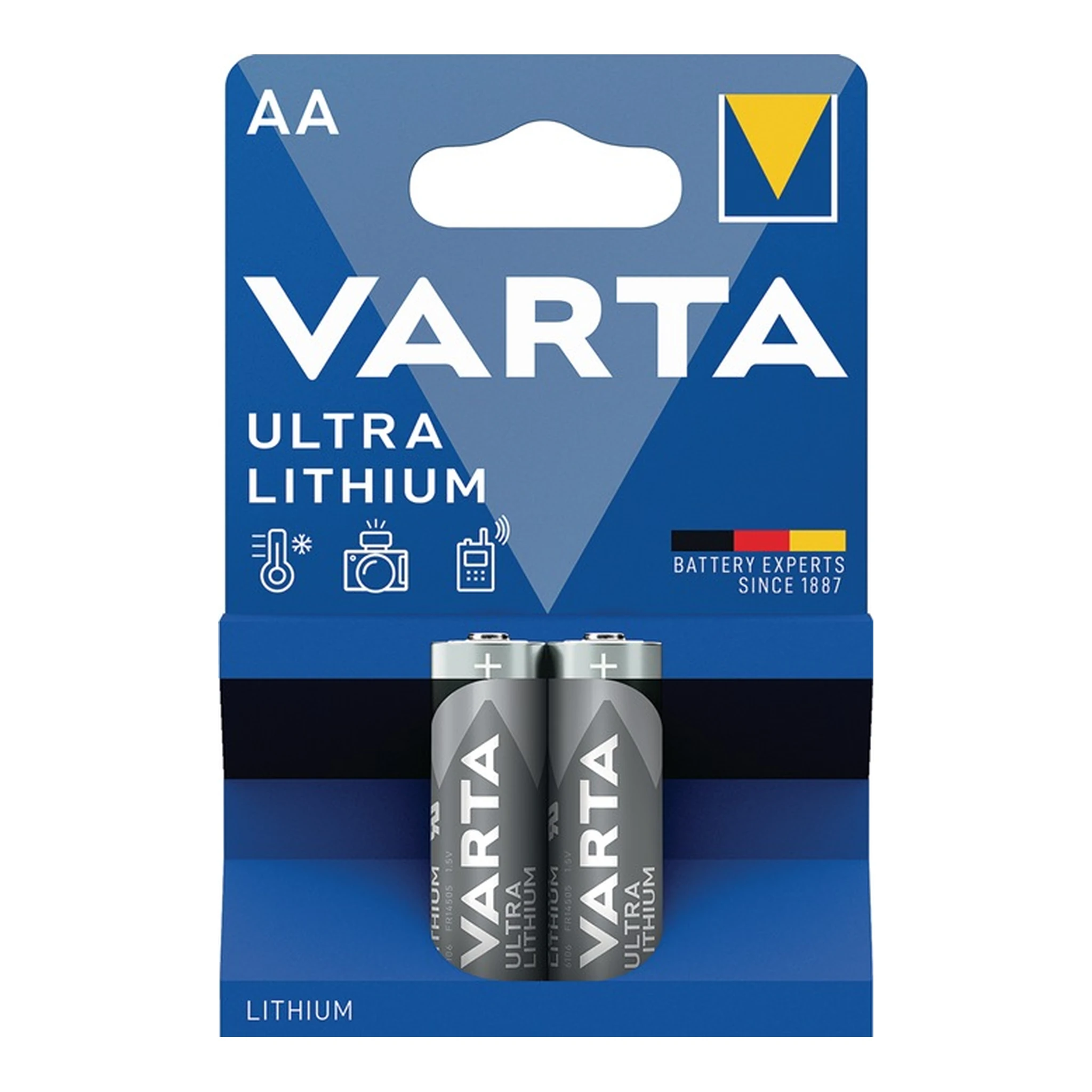 VARTA | Batterie ULTRA Lithium | 1,5 V AA Mignon 2900 mAh FR14505 6106