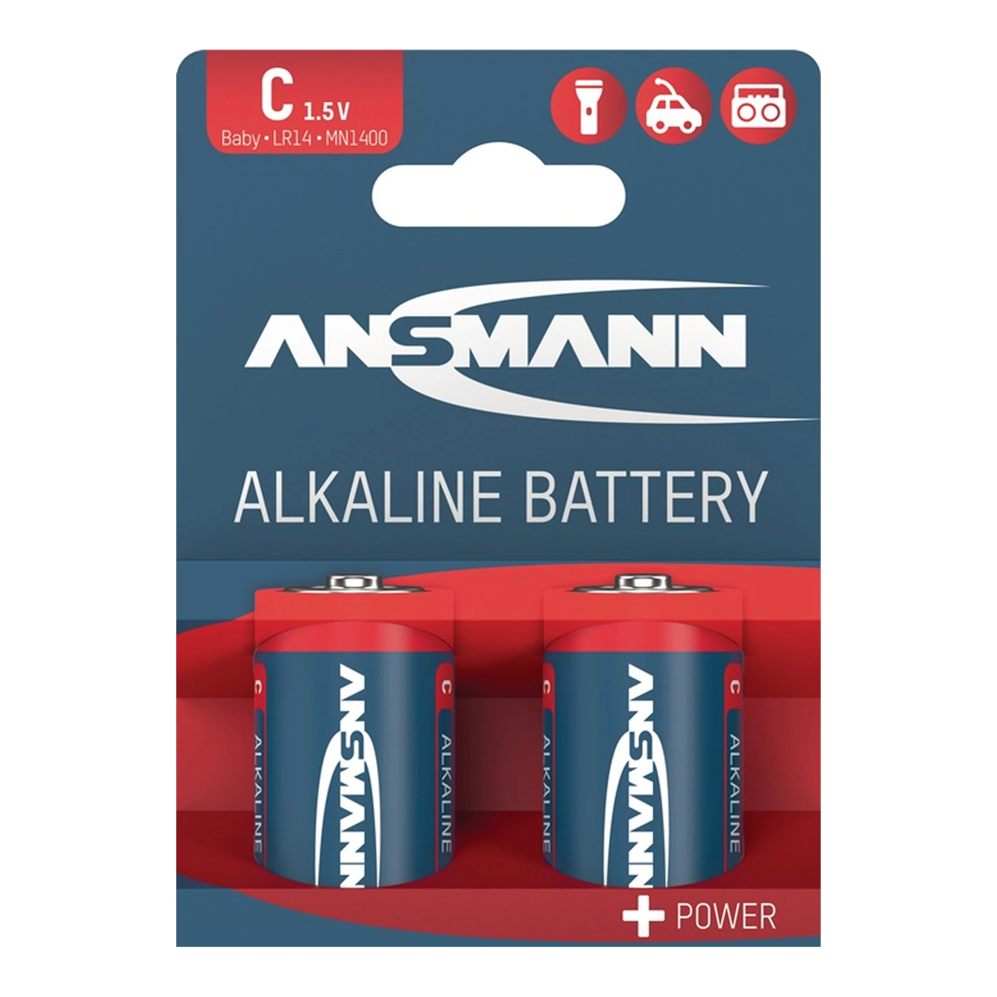 ANSMANN | Batterie | 1,5 V C-AM2-Baby 7000 mAh LR14 4914