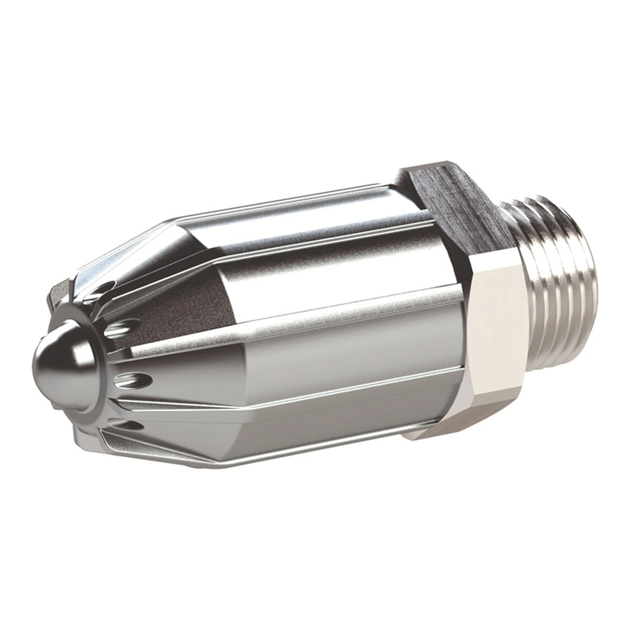 RIEGLER | Runddüse | Außengewinde Zink-Druckguss, Aluminium Länge 41 mm