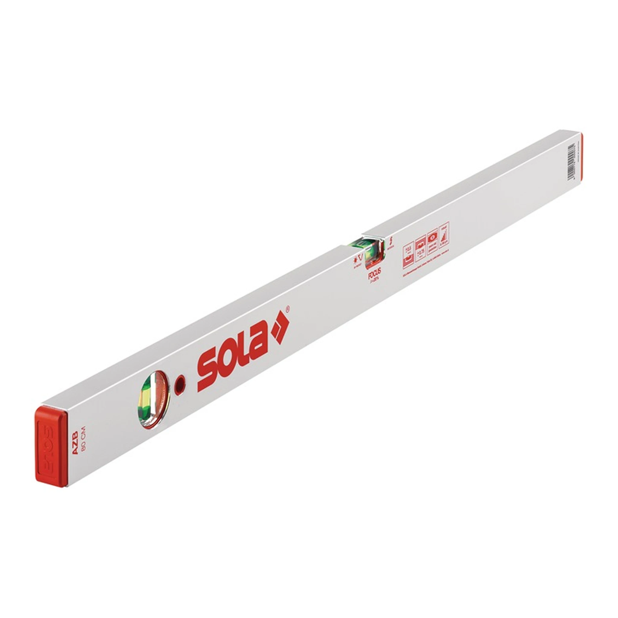 SOLA | Wasserwaage AZB | 100 cm Aluminium silber