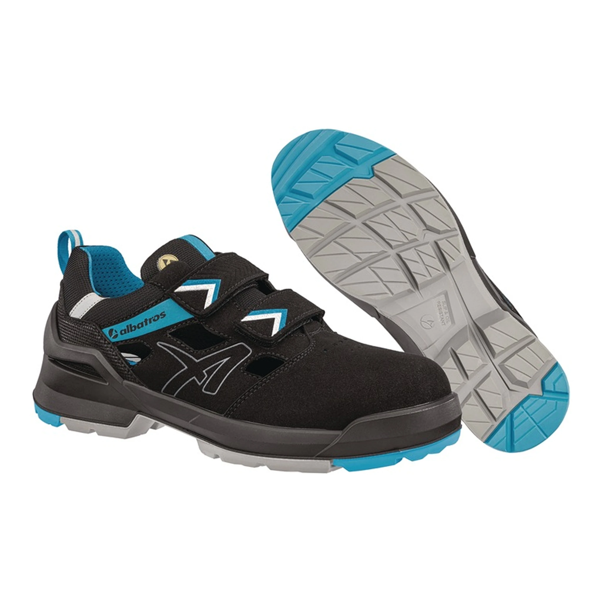 ALBATROS | Sicherheitssandale FORGE AIR LOW | Größe 40 W. 11 schwarz/blau S1
