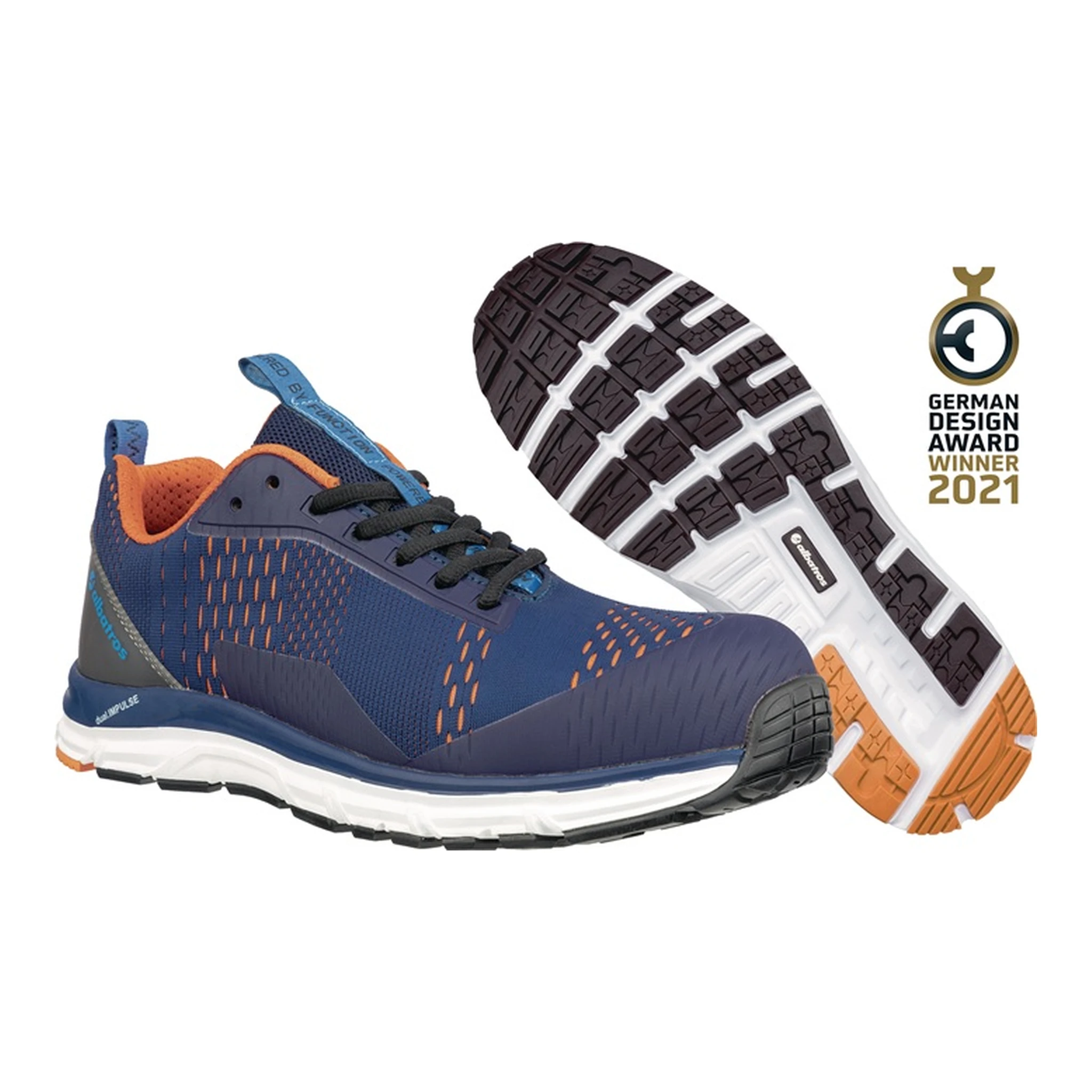 ALBATROS | Sicherheitsschuh AER55 IMPULSE BLUE LOW | Größe 40 blau/orange S1P ESD HRO SRA