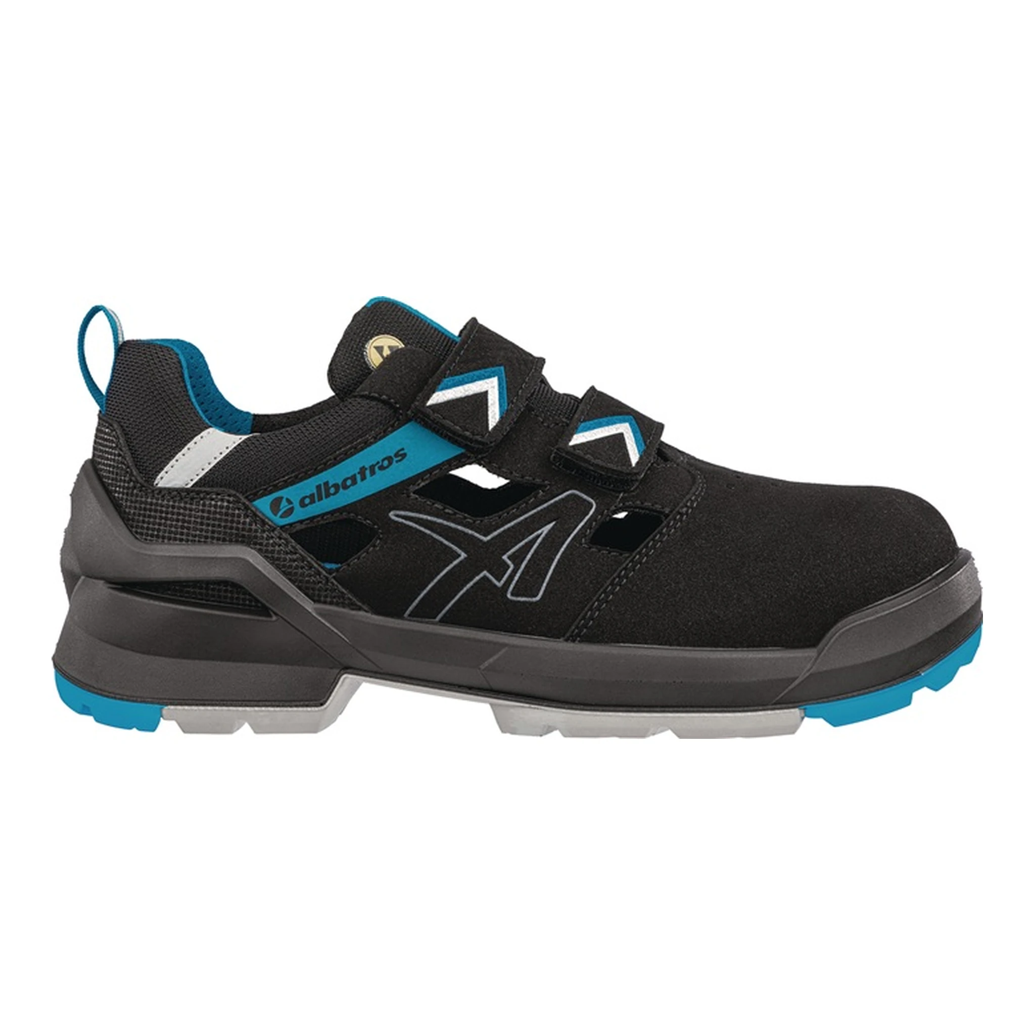 ALBATROS | Sicherheitssandale FORGE AIR | Größe 36 W. 11 schwarz/blau Mikrofaser