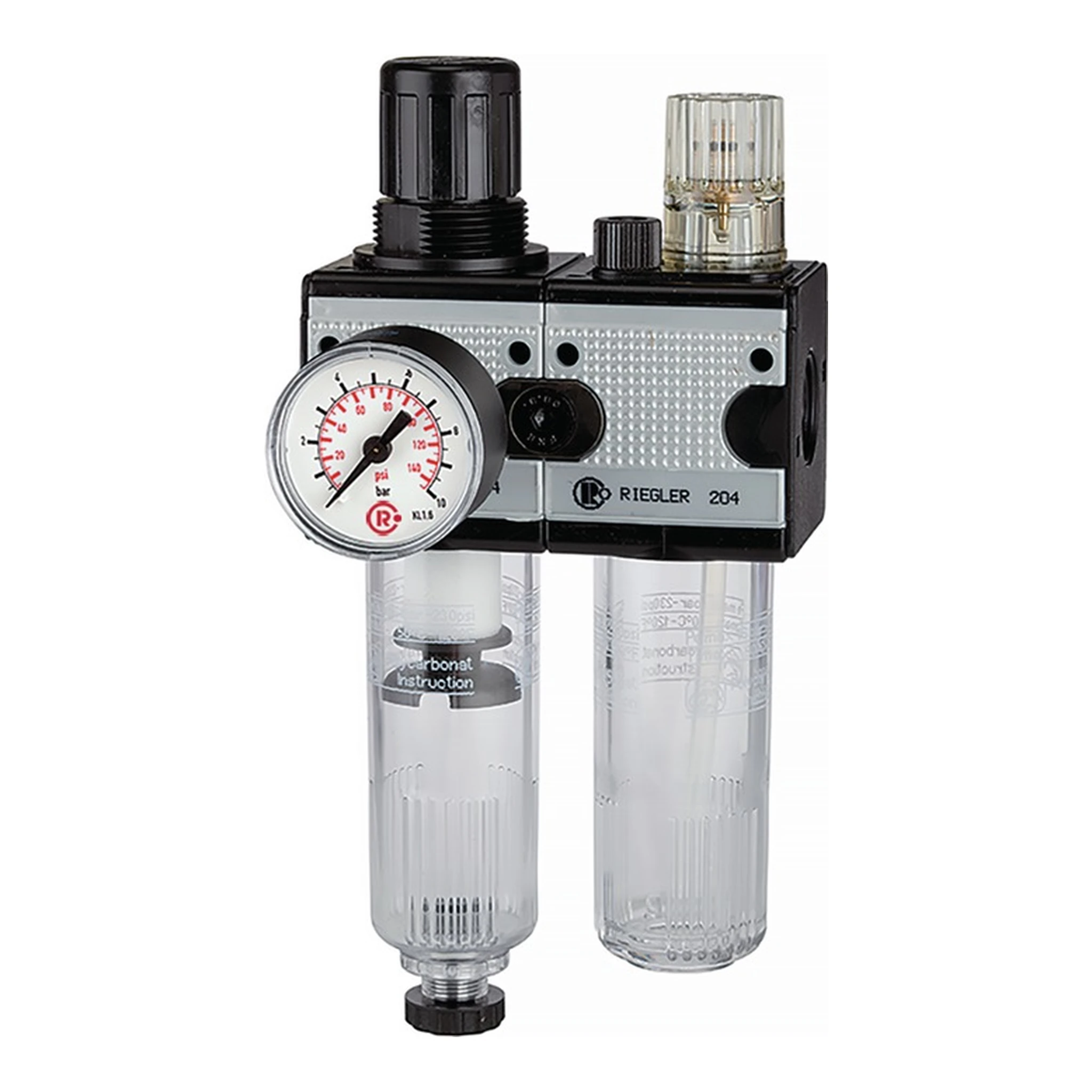 RIEGLER | Wartungseinheit MULTIFIX | Gewinde G 1/2 ″ halbautomatisch BG III 2-tlg.